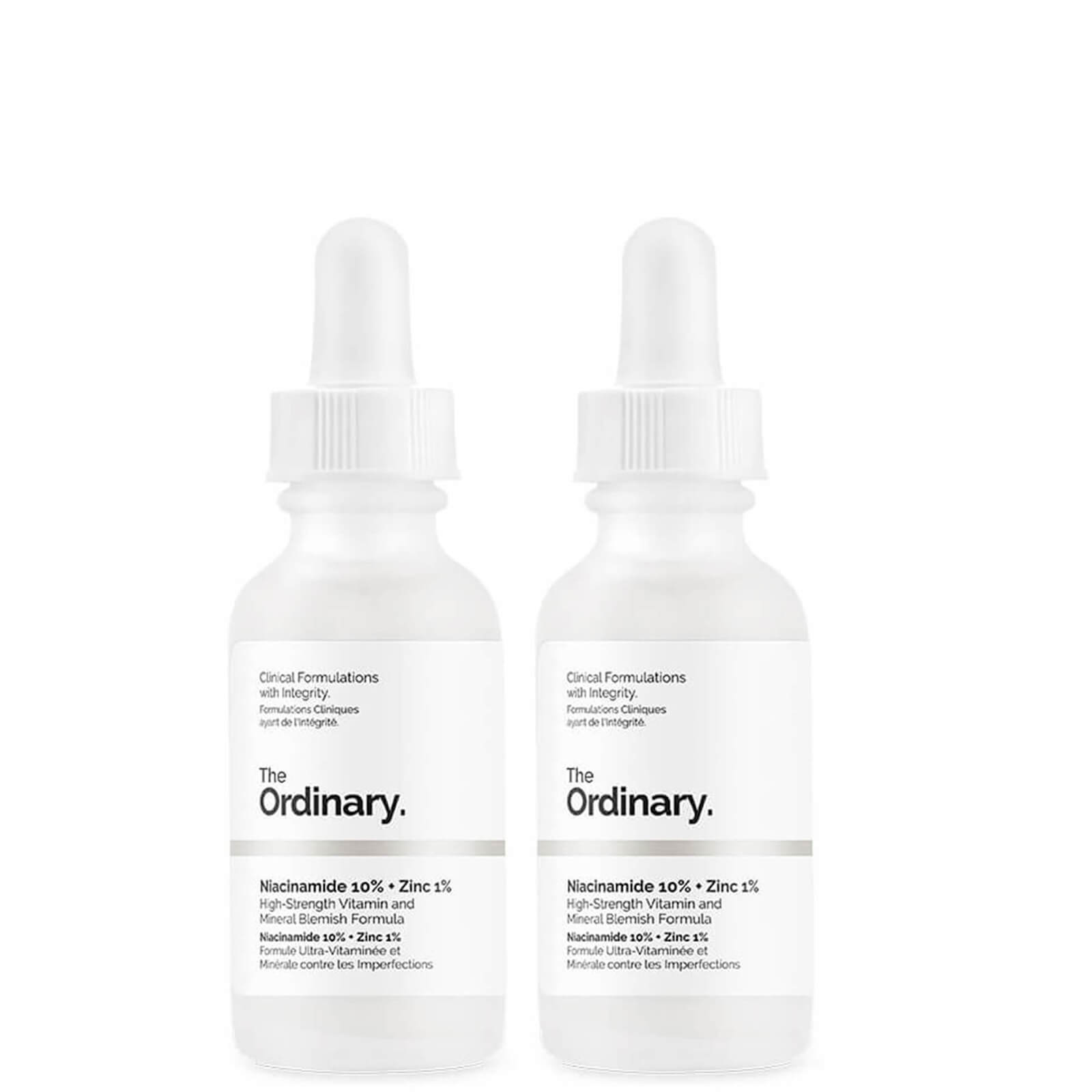 

The Ordinary Niacinamide 10% + Zinc 1% High Strength Vitamin and Mineral Blemish Formula Duo 2 x 30ml
