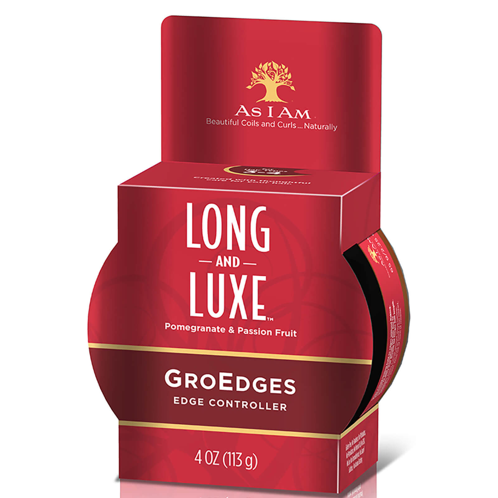 Click to view product details and reviews for As I Am Long And Luxe Gro Edges 113g.