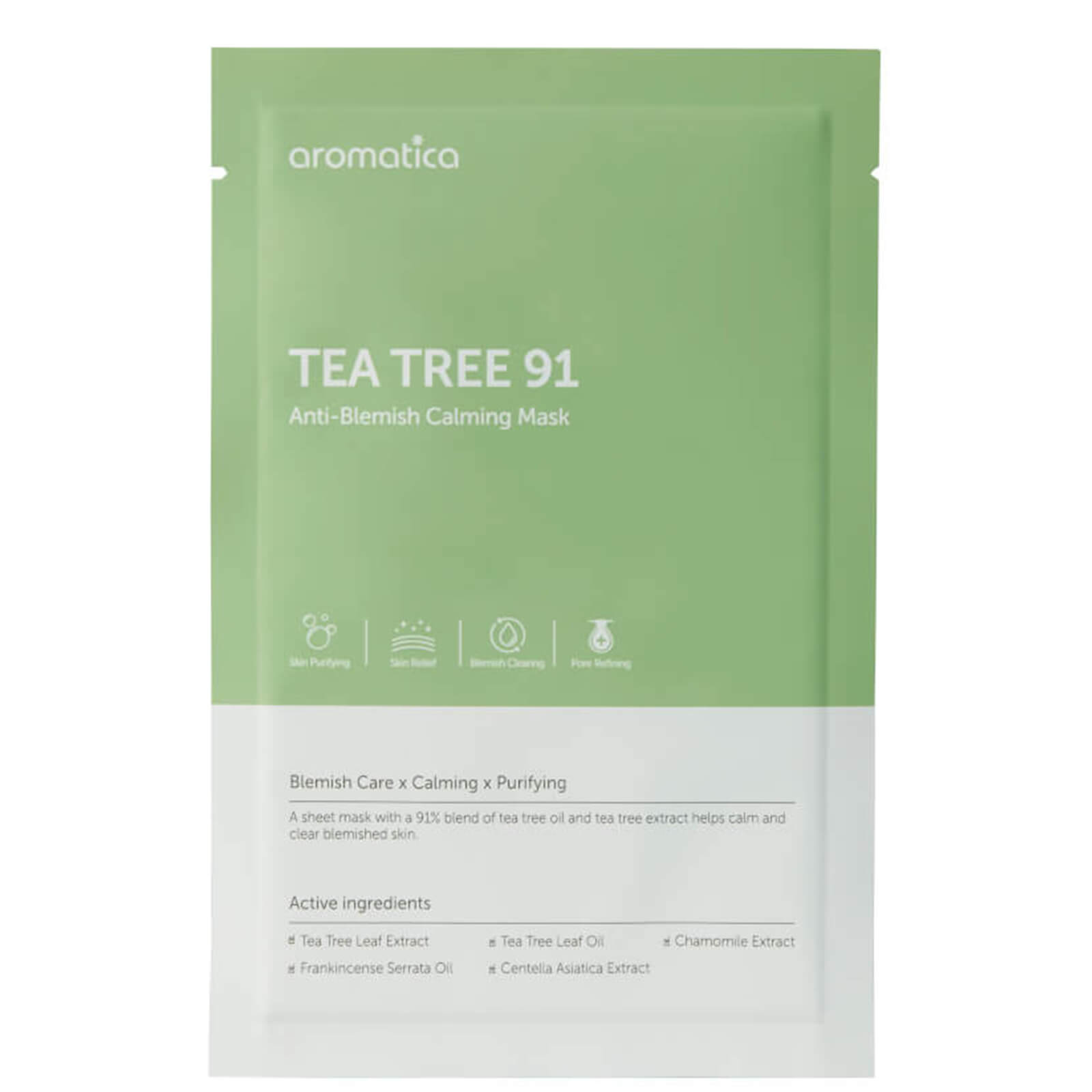 

AROMATICA Tea Tree 91 Anti-Blemish Calming Mask (1EA)