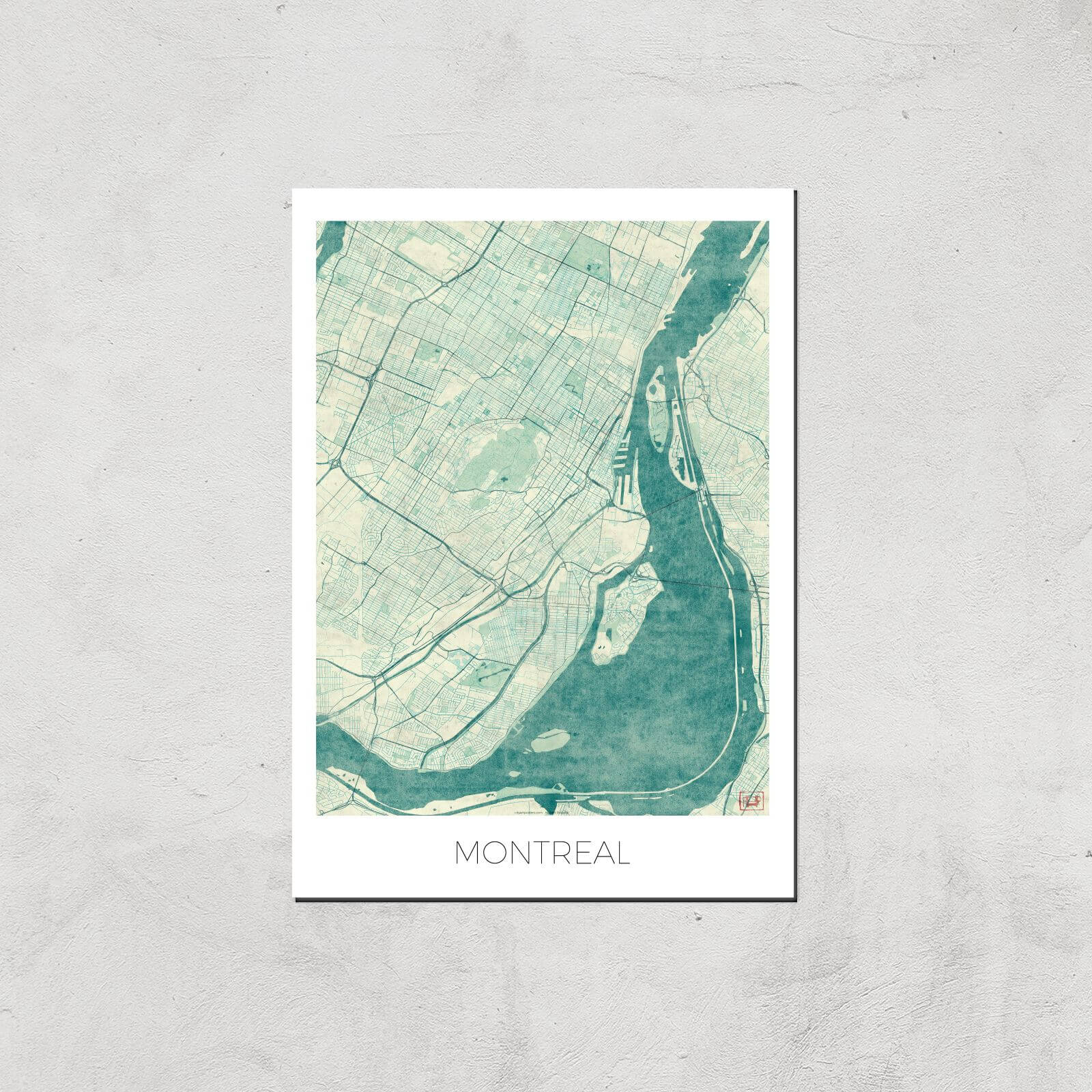 

Affiche Carte de Montréal (Couleur) - A4 - Print Only