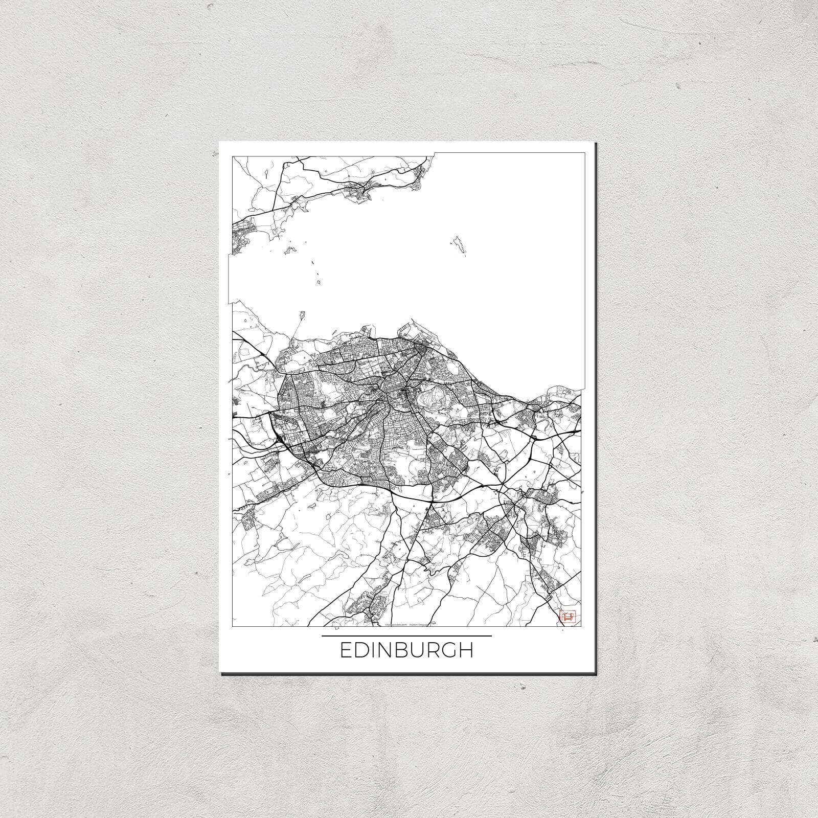 

Affiche Carte d'Edimbourg (Noir et Blanc) - A3 - Print Only