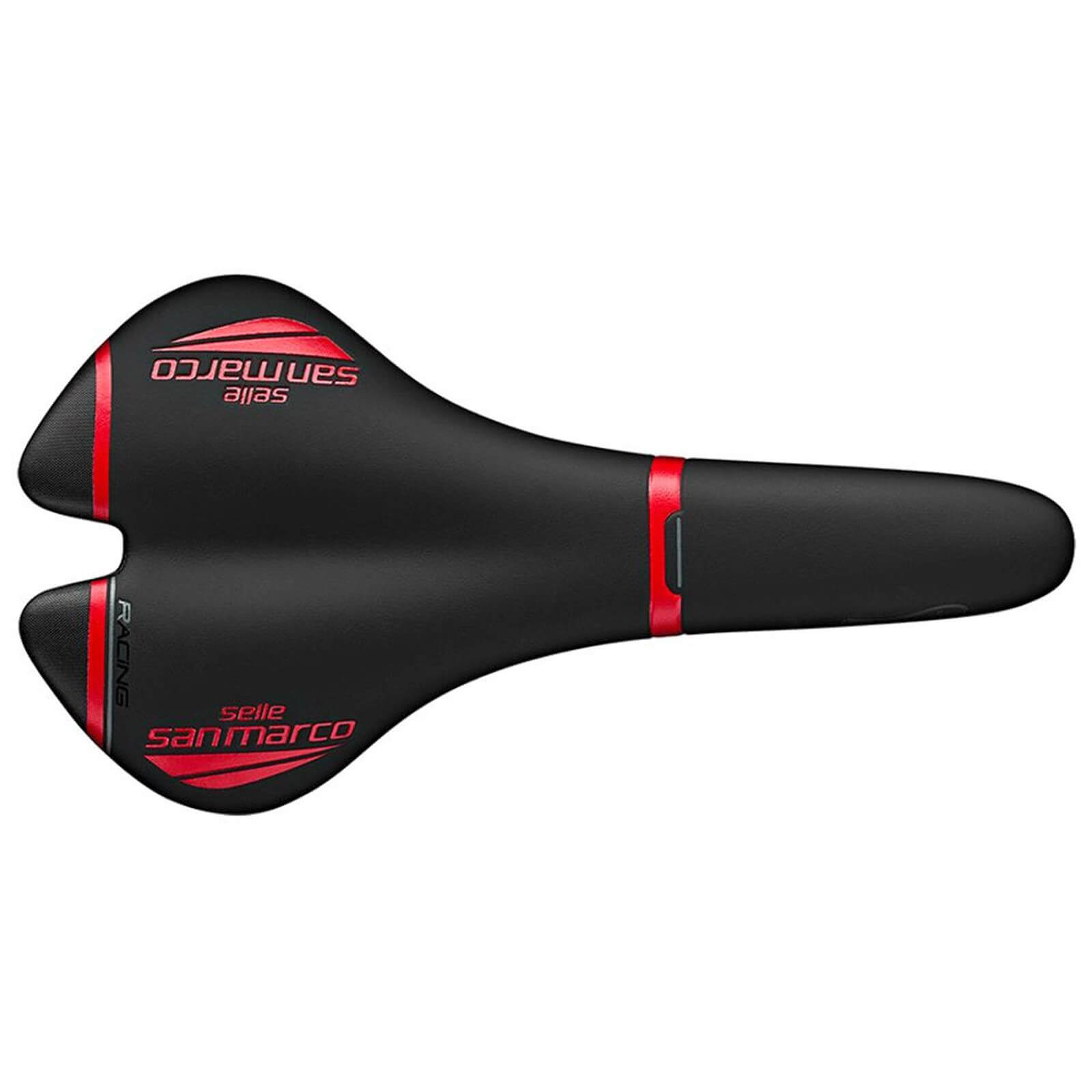 Selle San Marco Aspide Full-Fit Racing Saddle - Wide/L1 - Black/Red