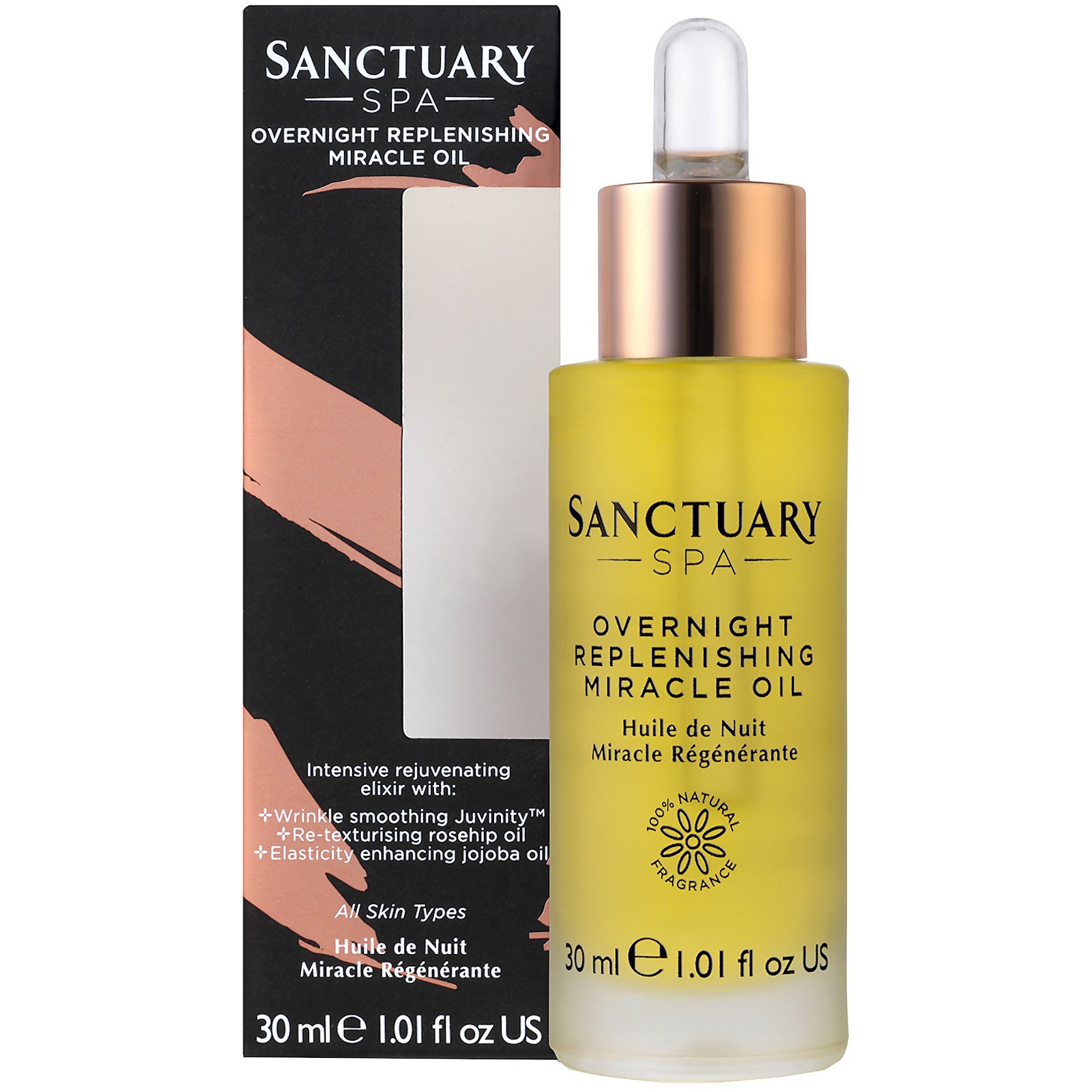 Image of Sanctuary Spa Overnight Replenishing Miracle Oil 30ml