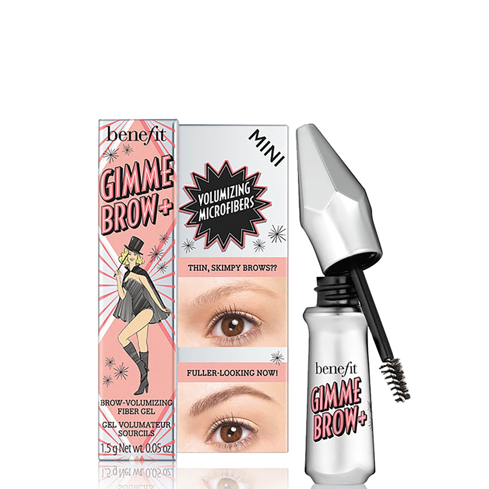 Photos - Other Cosmetics Benefit Gimme Brow+ Mini Gel 1.5g  - 02 Light BM95 (Various Shades)