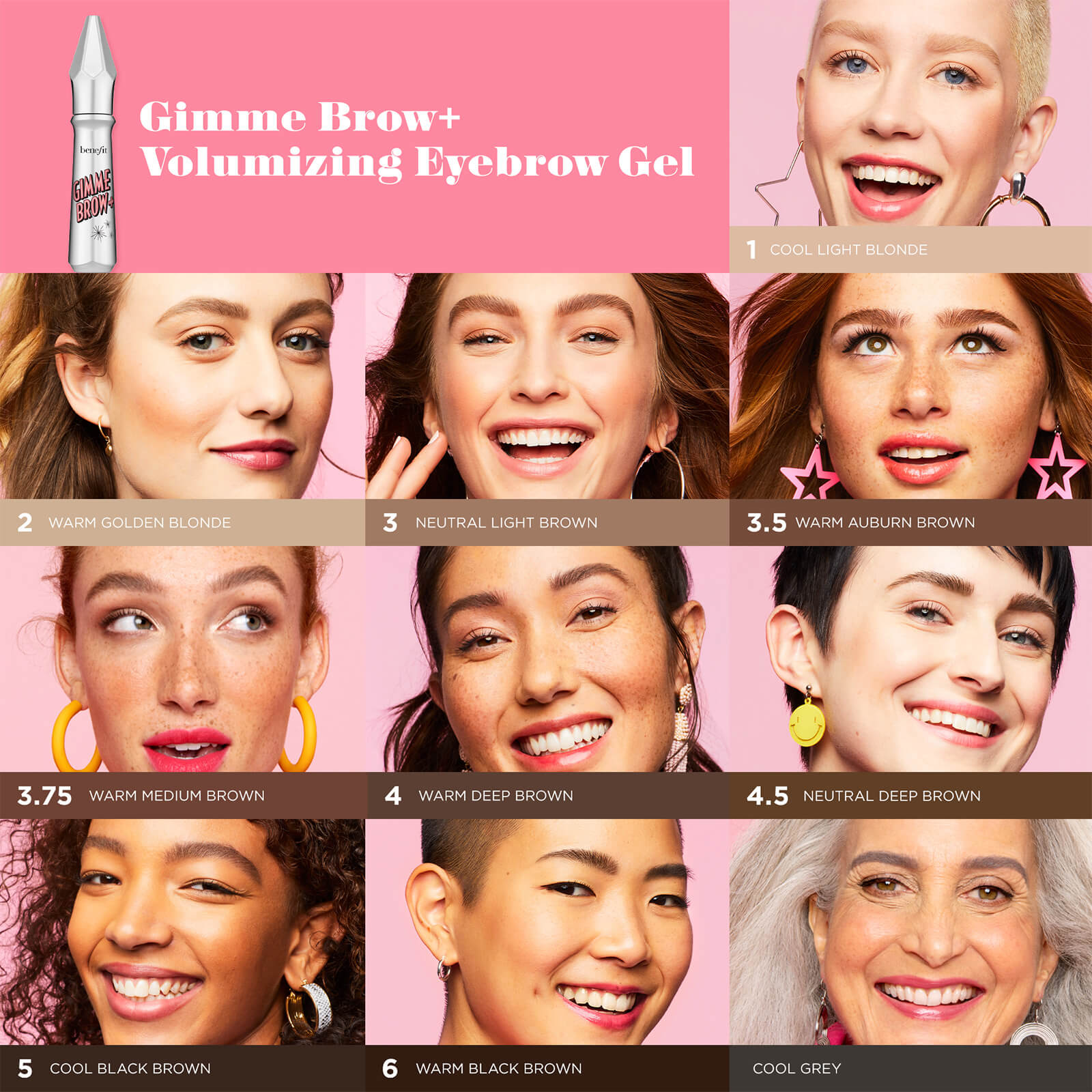 benefit Gimme Brow+ Mini Gel 1.5g (Various Shades) - 04 Medium