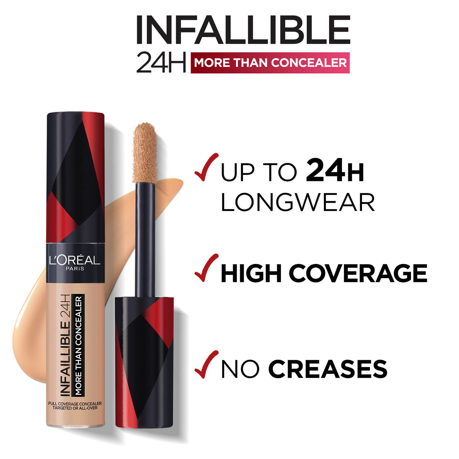 Thumbnail - L'Oréal Paris Infallible More Than Concealer 10ml (Various Shades) - 326 Vanilla