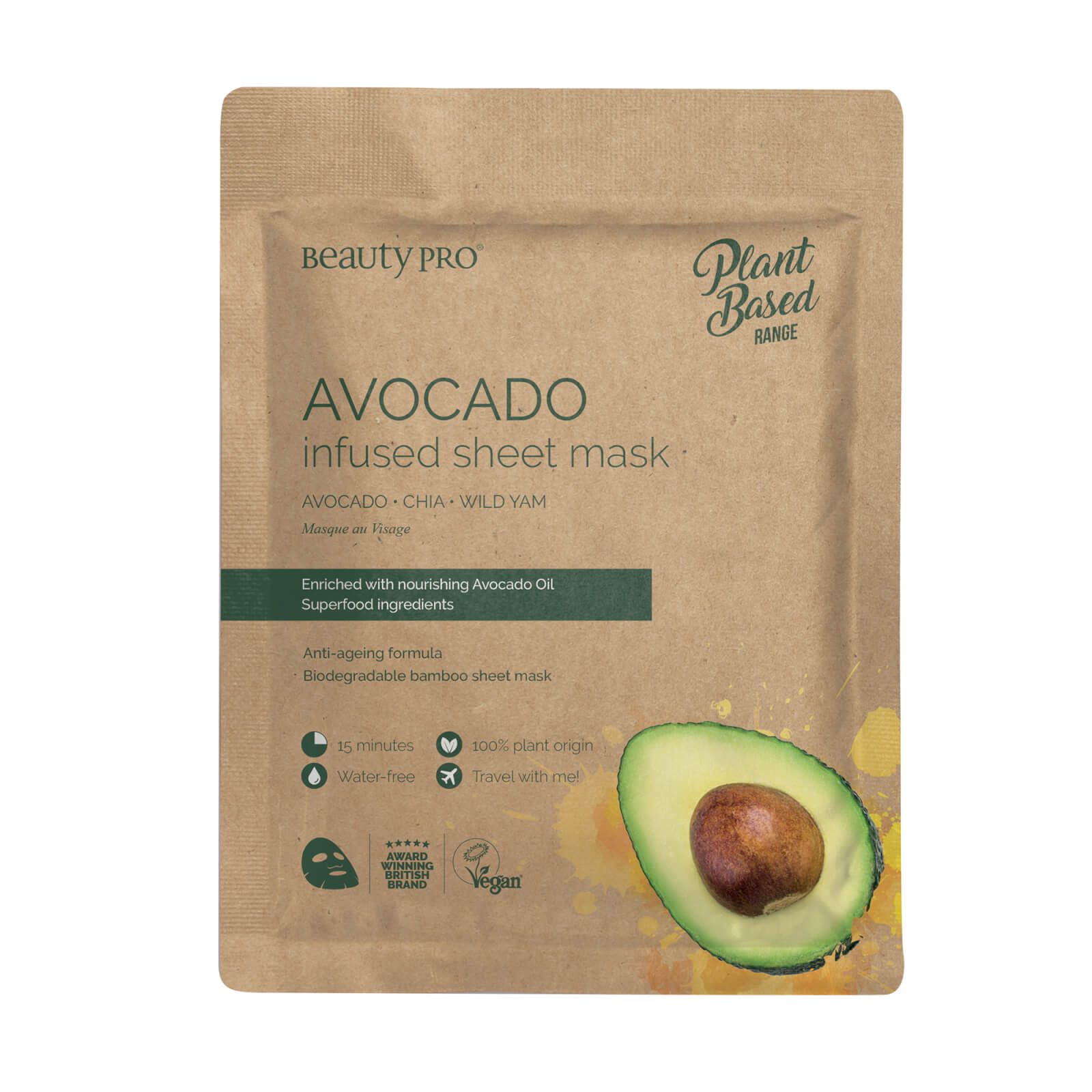 

BeautyPro Avocado Hydrating Sheet Mask 22ml
