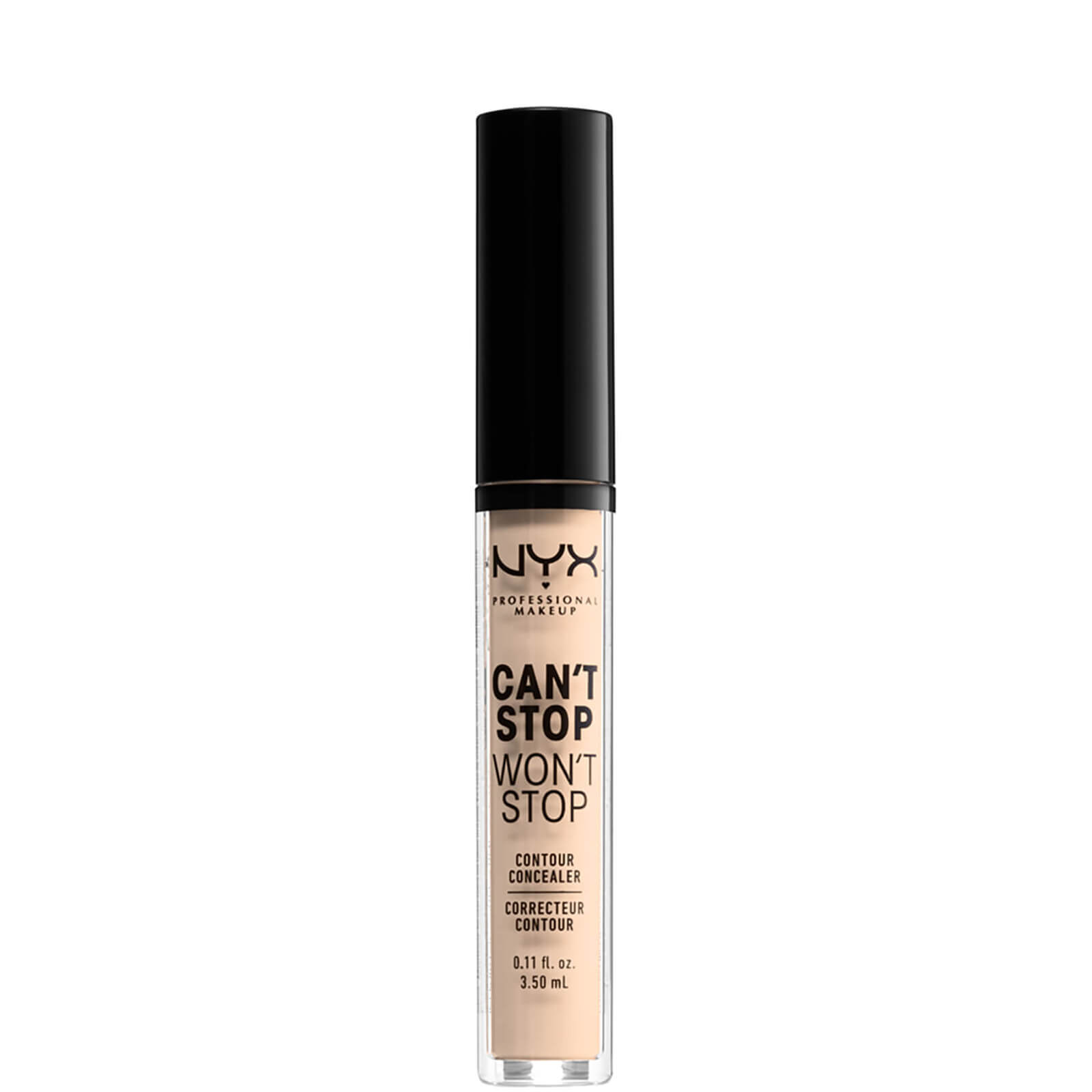 Image of NYX Professional Makeup Can't Stop Won't Stop Contour Concealer (Various Shades) - Light Ivory