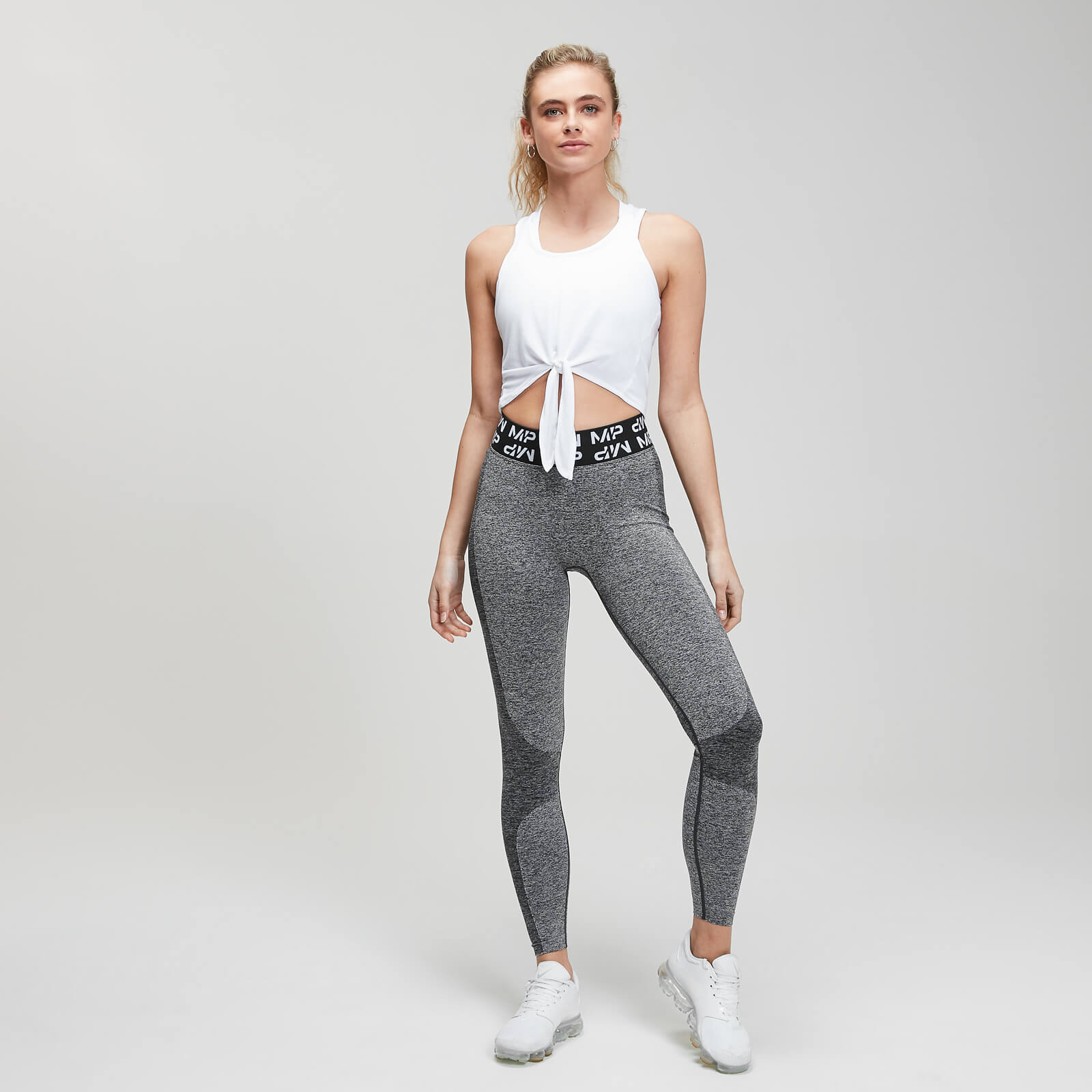5056307384775 - Damen Essentials Training Tie Front Crop Vest - Weiß - XXL 5056307384775 - Damen Essentials Training Tie Front Crop Vest - Weiß - XXL