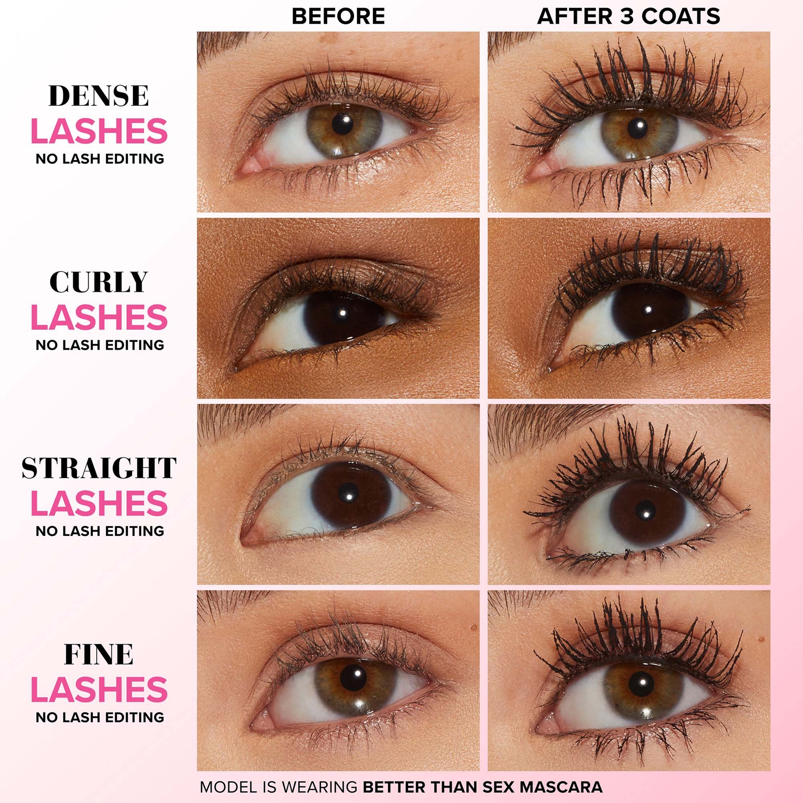 Thumbnail - Too Faced Better Than Sex Doll-Size Mascara - Schwarz 4,8 g