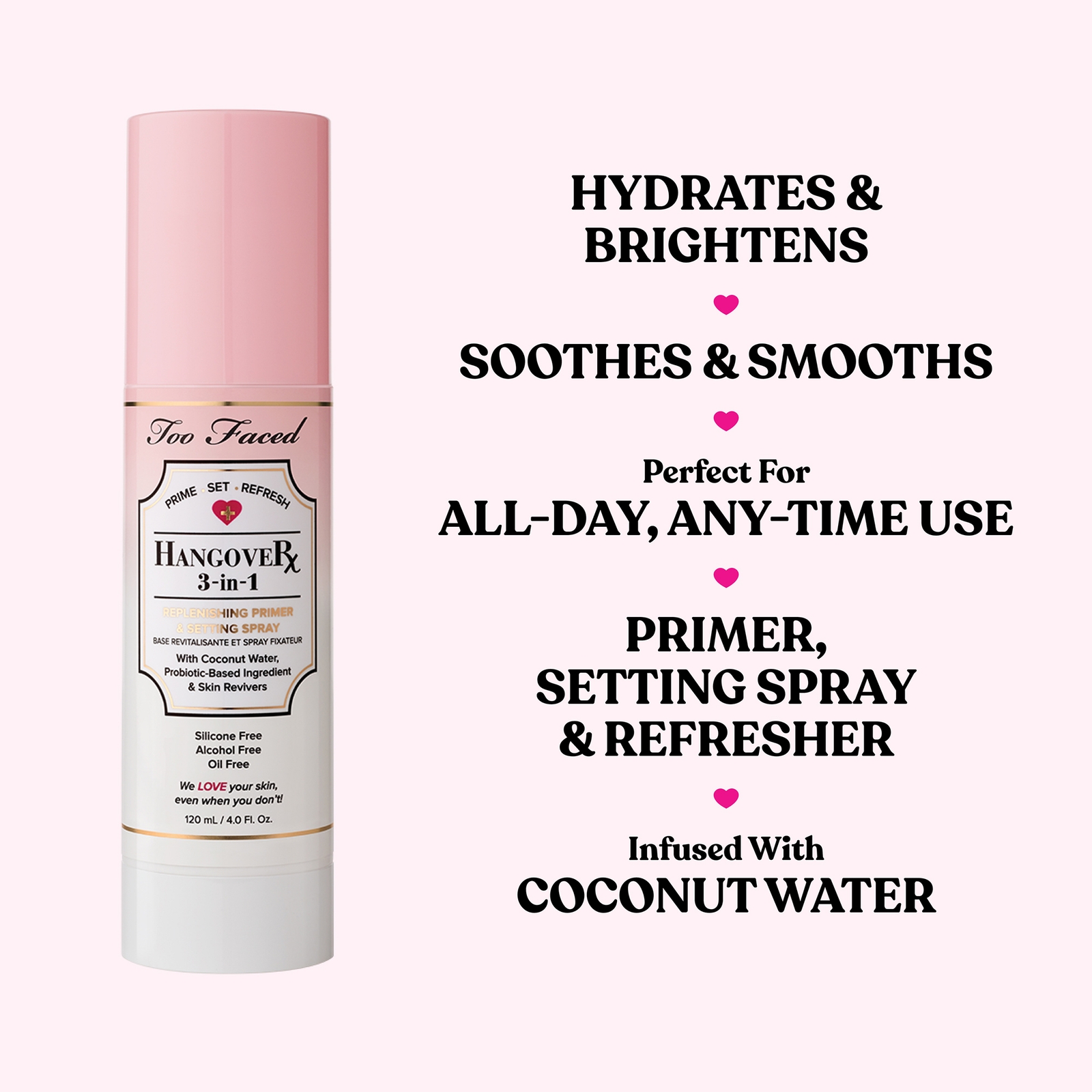 Thumbnail - Too Faced Hangover 3-in-1 Primer & Setting Spray 120ml