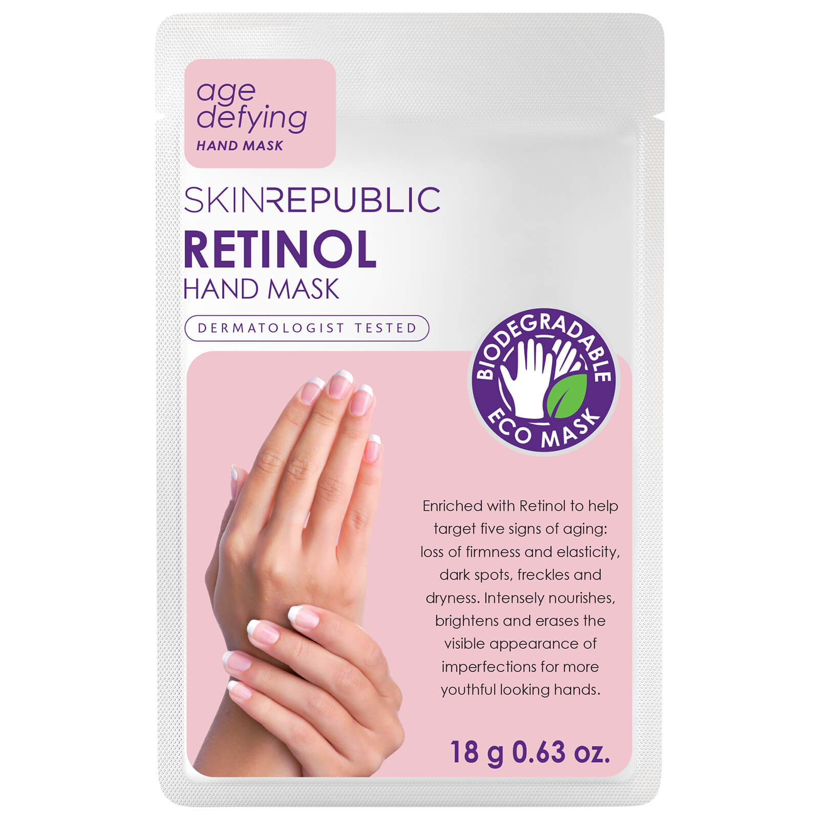 

Skin Republic Age-Defying Retinol Hand Mask 18g
