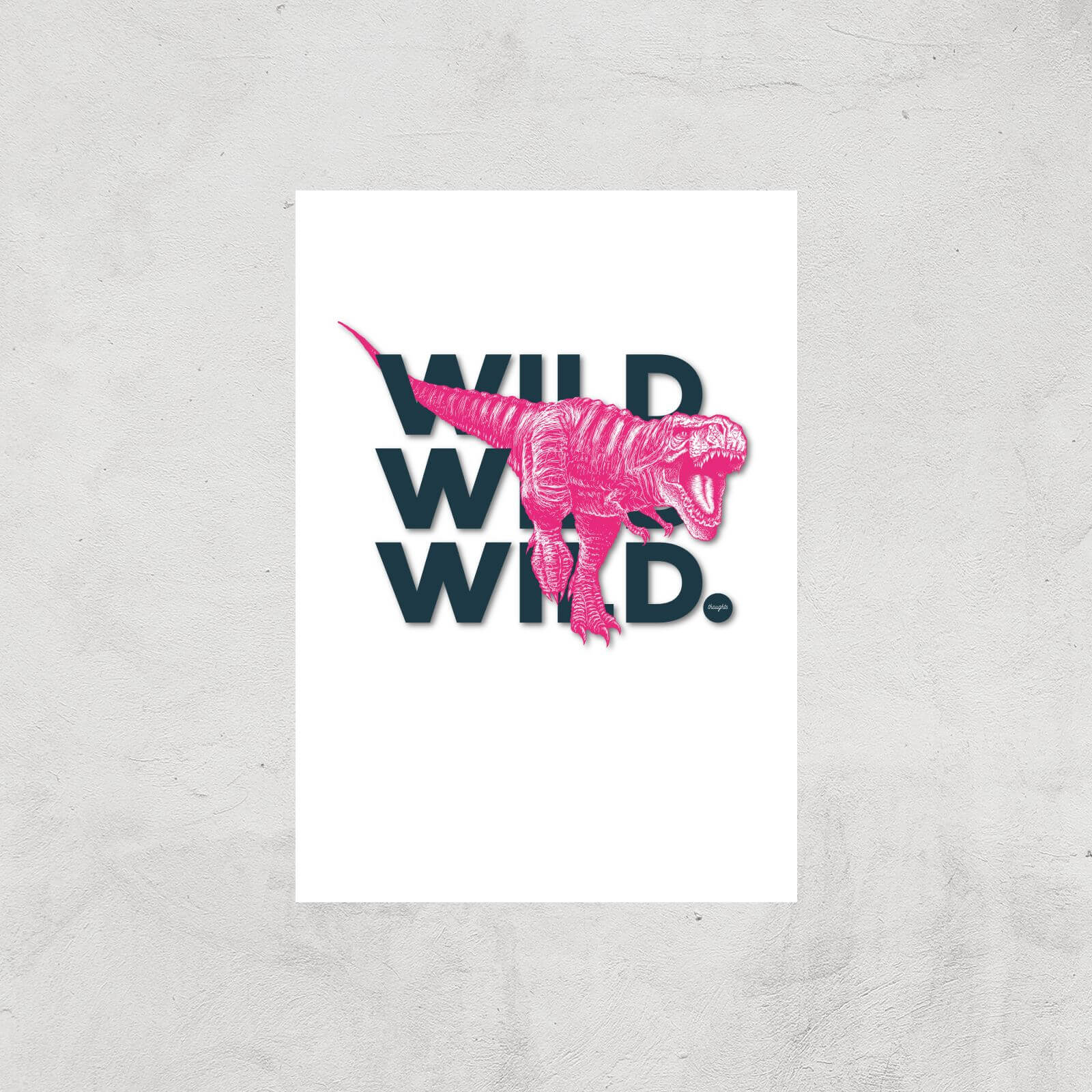 Wild Dinosaur Art Print - A3 - Print Only