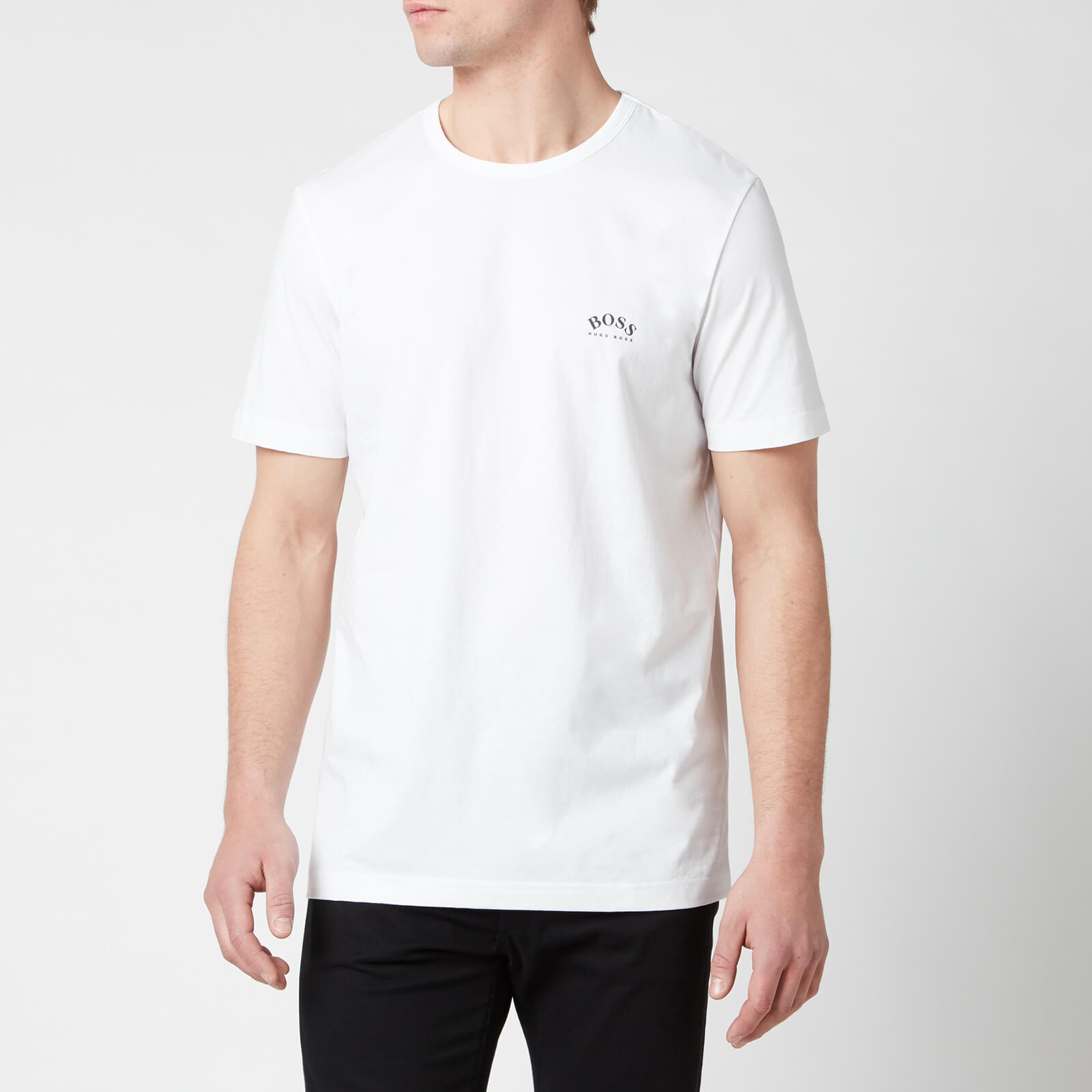 BOSS Men's Curved T-Shirt - White - L