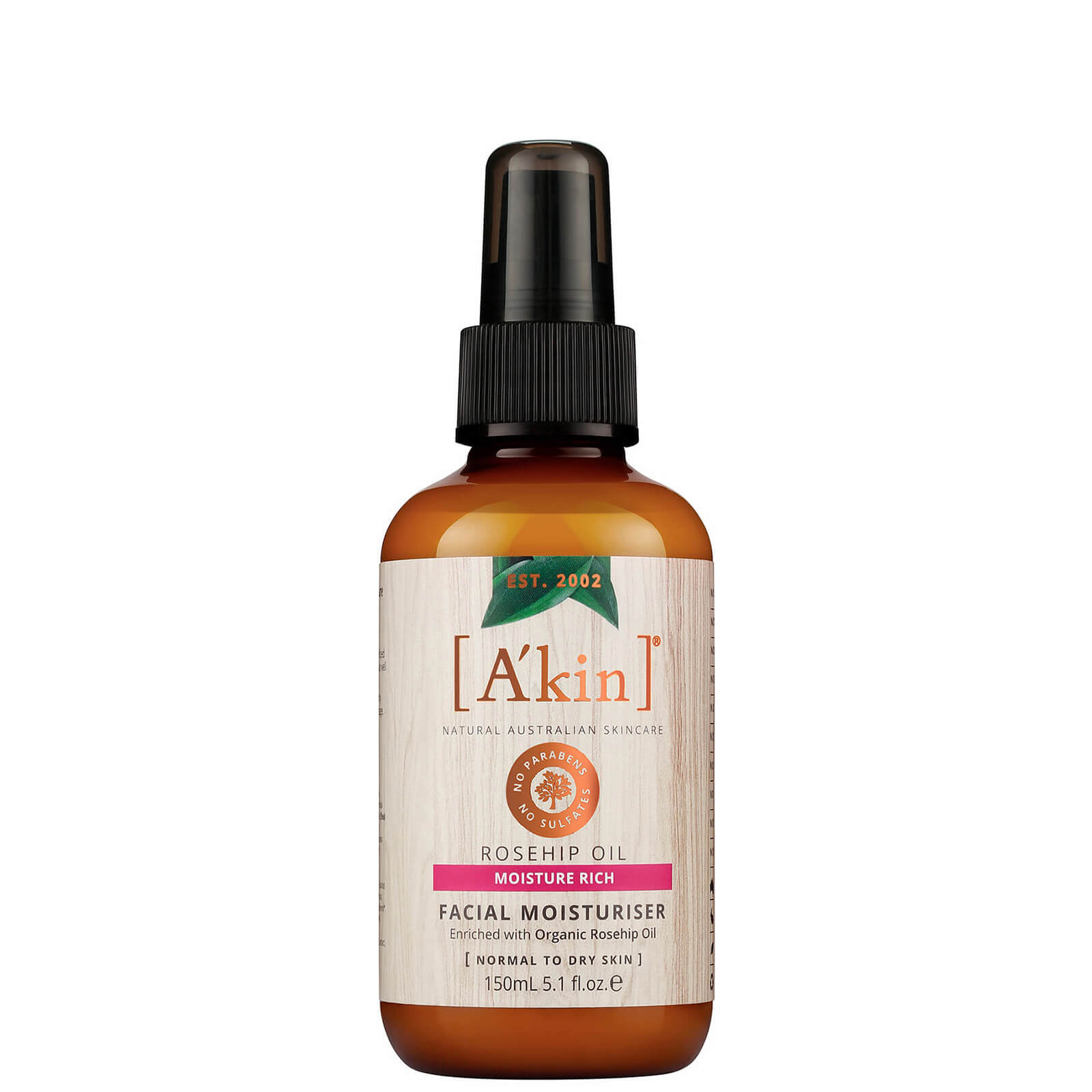 

A'kin Rosehip Oil Facial Moisturiser 150ml
