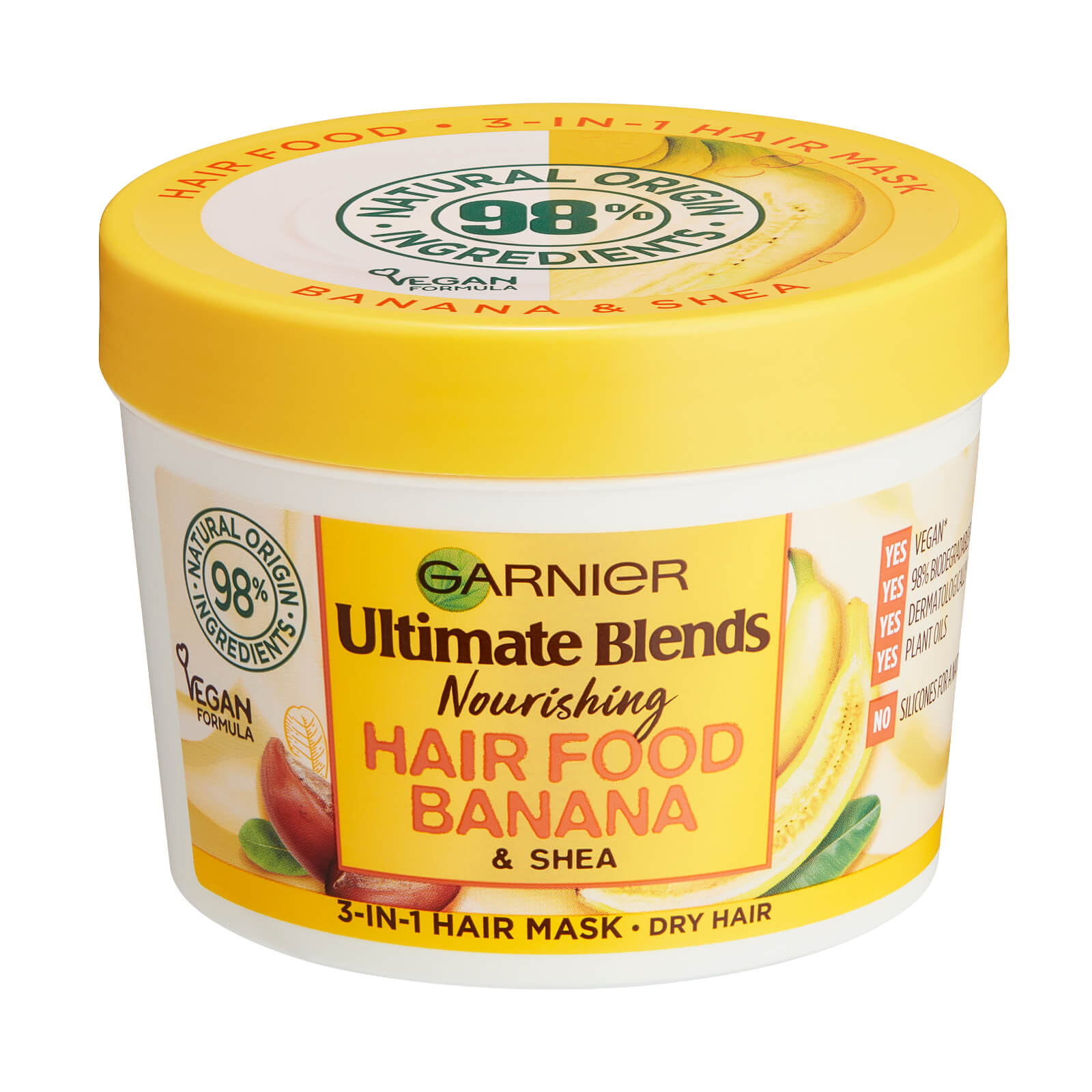 

Garnier Ultimate Blends Hair Food Banana 3-in-1 Dry Hair Mask Treatment 390ml