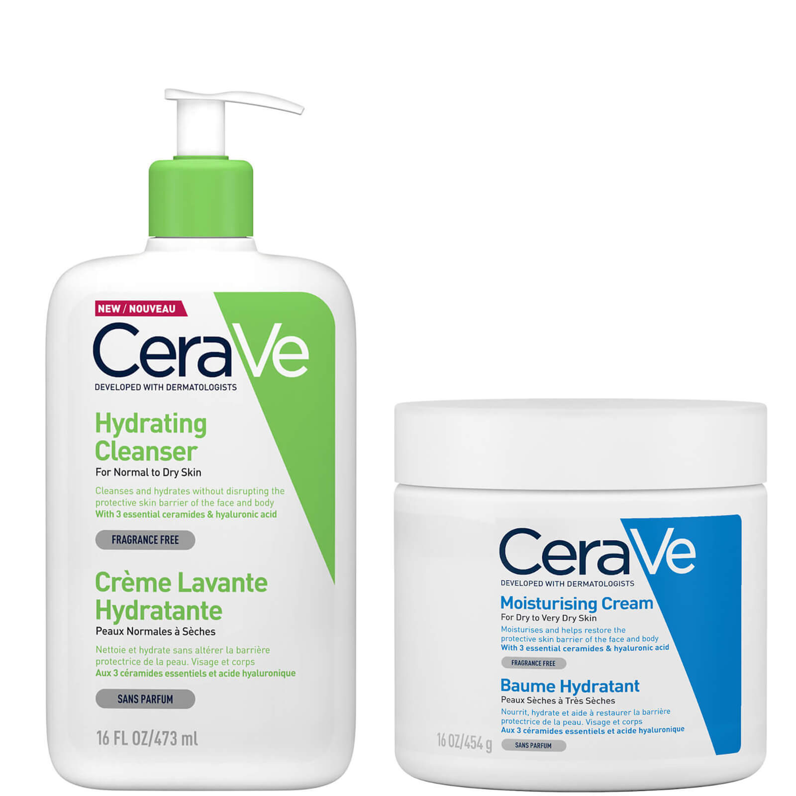 Image of CeraVe Large Sizes duo viso maxi