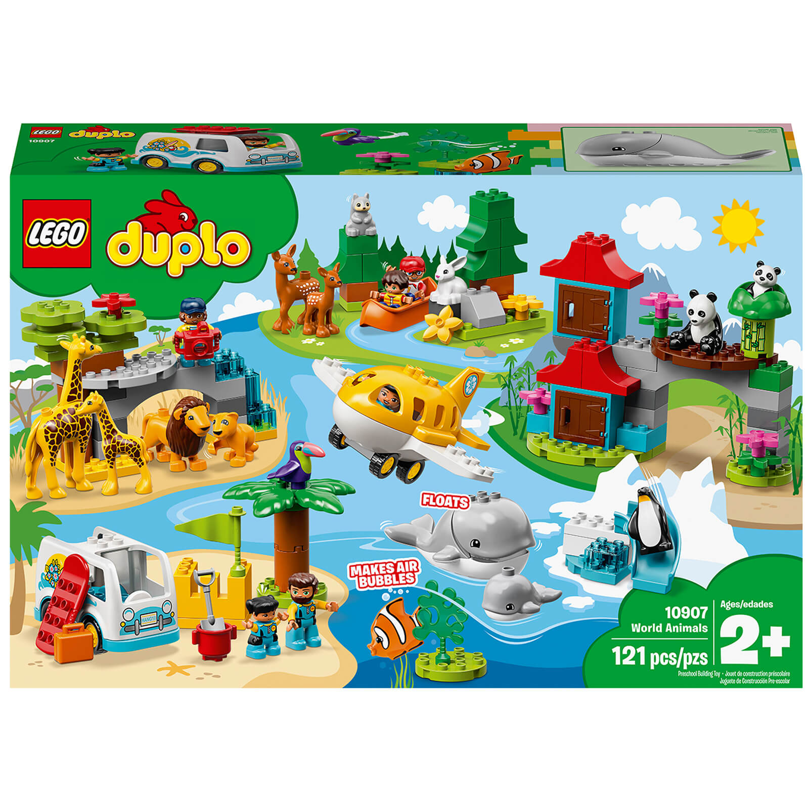 LEGO DUPLO Town: World Animals Toys for Toddlers (10907)