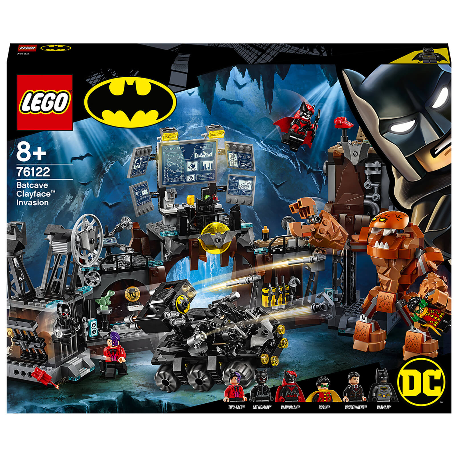 Image of LEGO DC Batman Batcave Clayface Invasion Building Toys (76122)