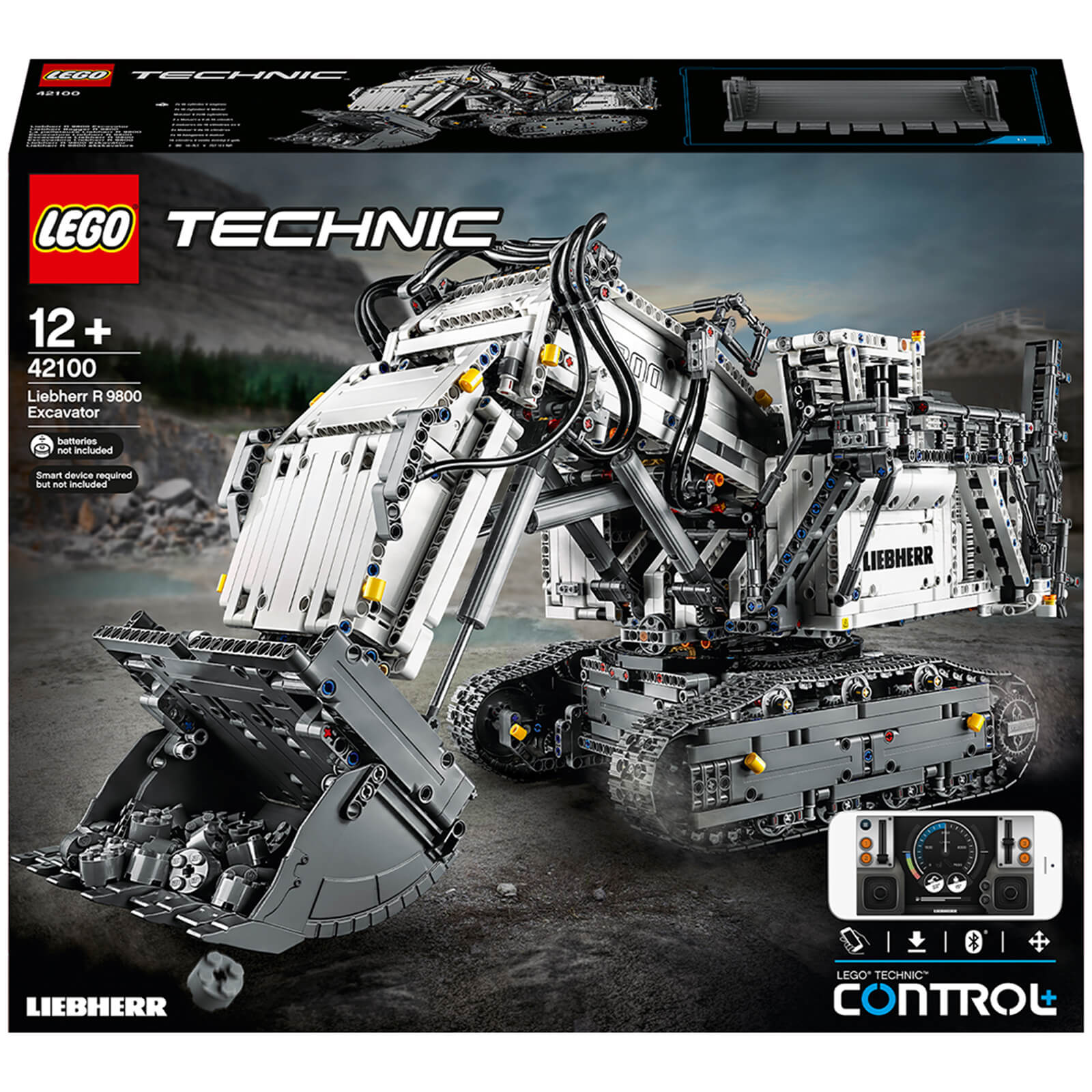 Image of LEGO Technic: Control+ Liebherr R 9800 Excavator Set (42100)