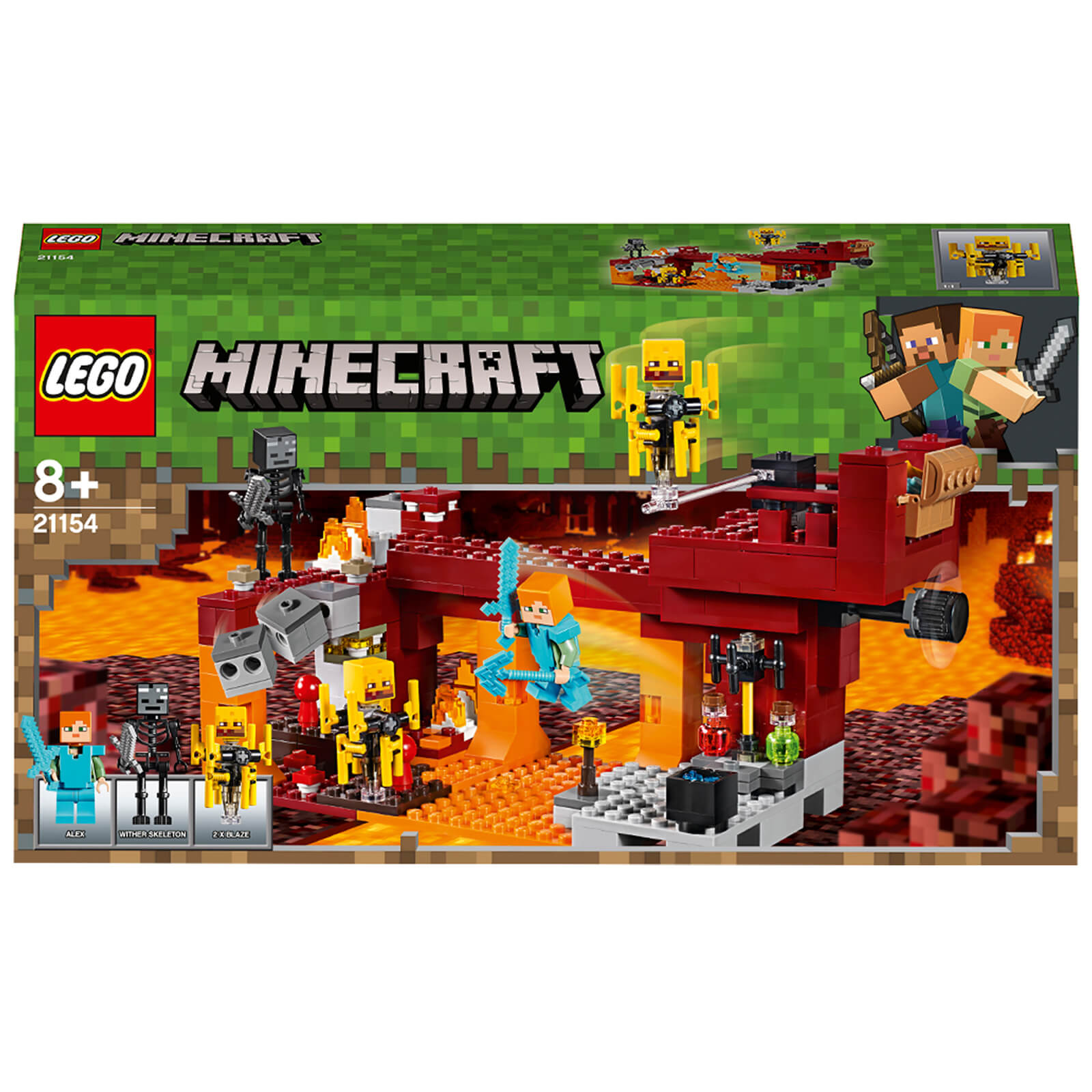 LEGO Minecraft: The Blaze Bridge Building Set (21154)