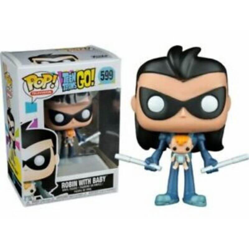 Teen Titans Go! Robin as Nightwing with Baby EXC Pop! Vinyl Figure
