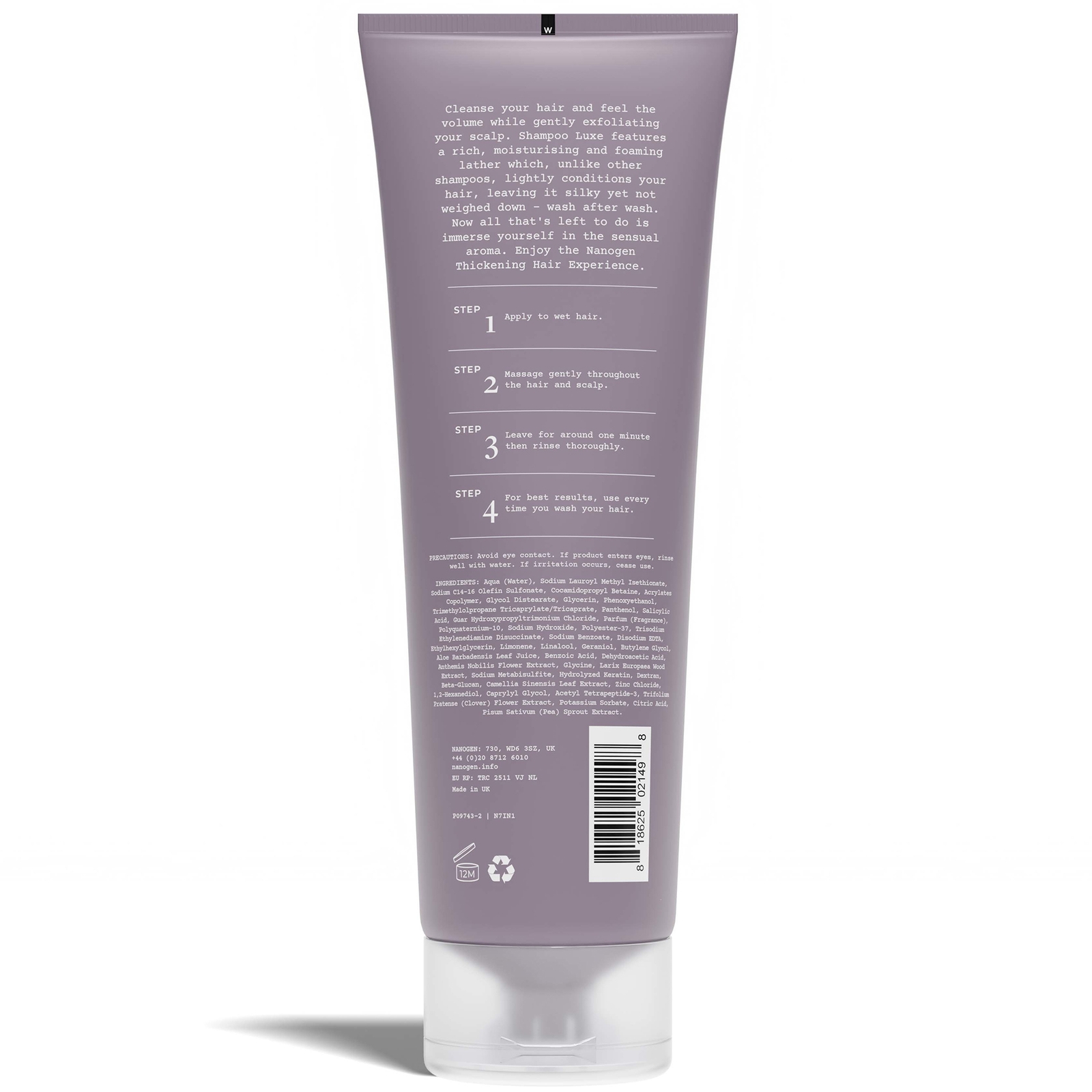 Nanogen Shampoo LUXE for Women