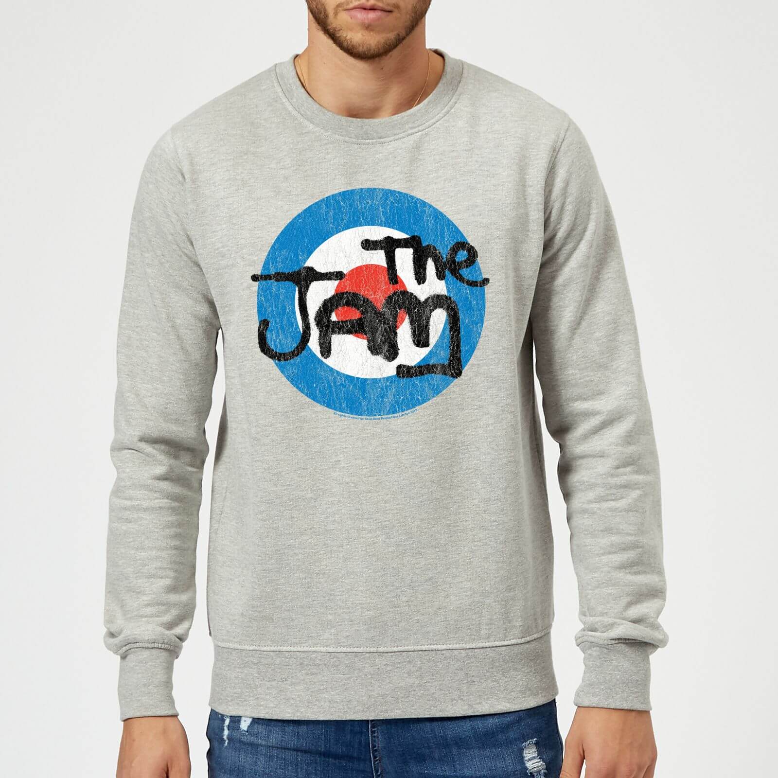 The Jam Target Logo Sweatshirt Grey Clothing Zavvi Uk