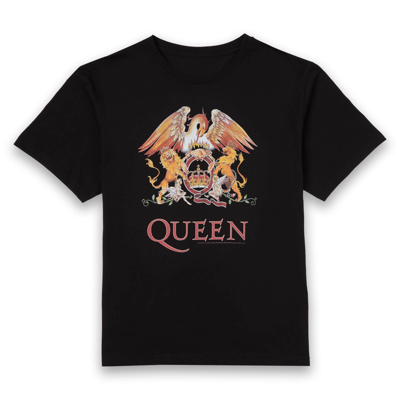 Queen Crest Men's T-Shirt - Black - S