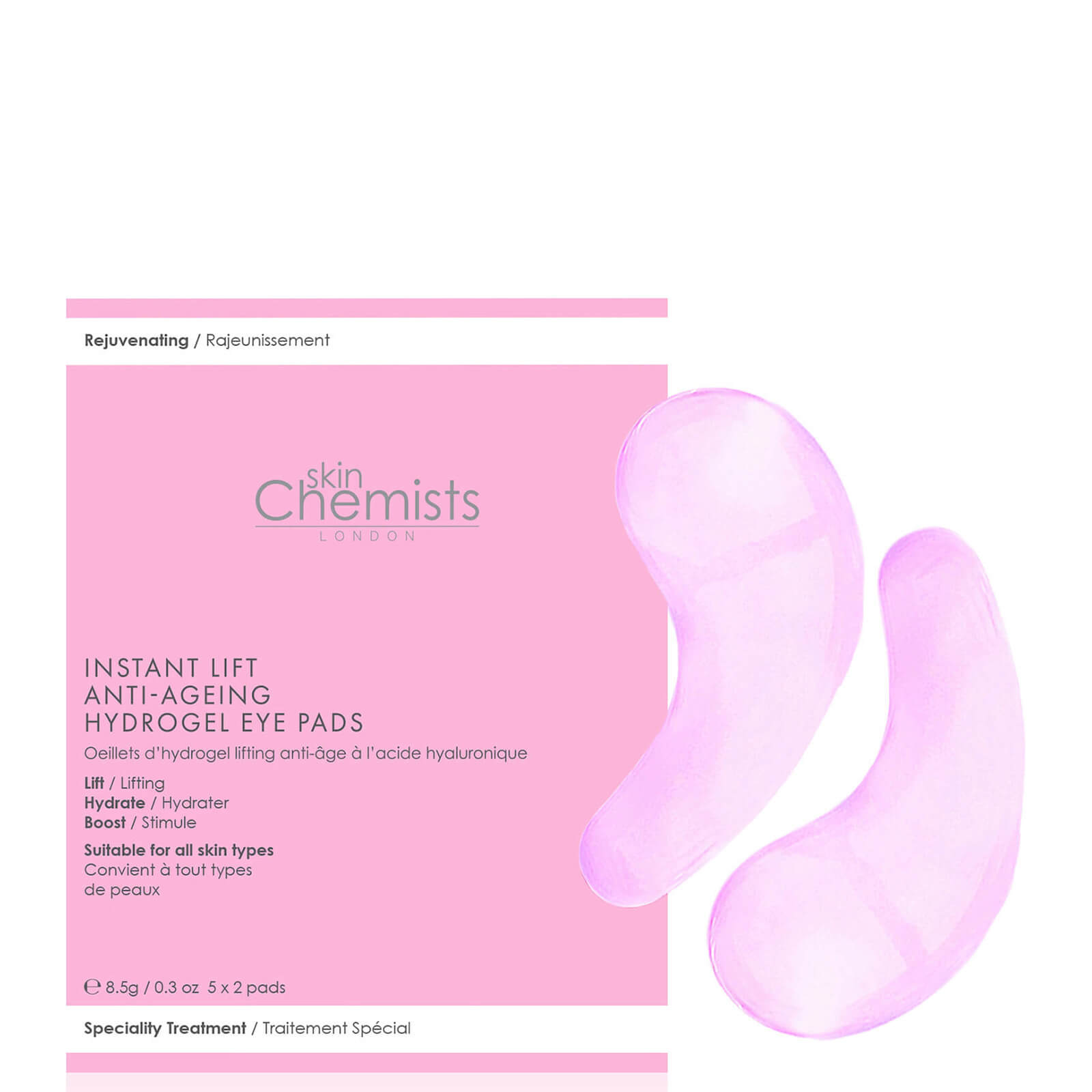 

skinChemists Lifting Hyaluronic Anti-Ageing Hydrogel Eye Pads (Pack of 5)