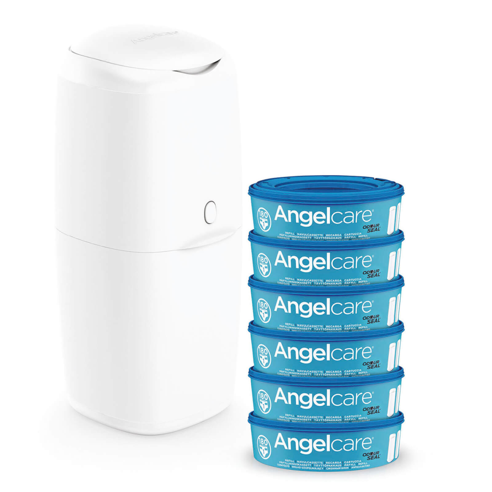Angelcare Nappy Bin Value Pack (Bin and 4 cassettes)