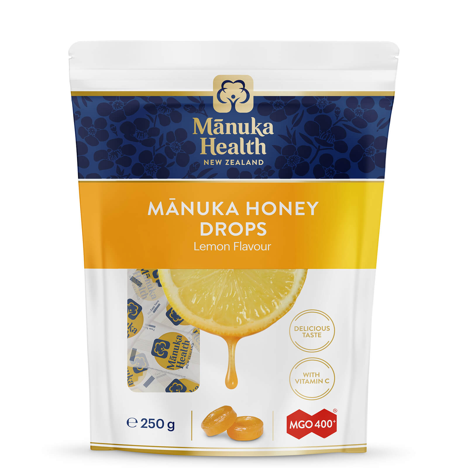 MGO 400+ Manuka Honey Lozenges with Lemon – 58 Lozenges lookfantastic.com imagine