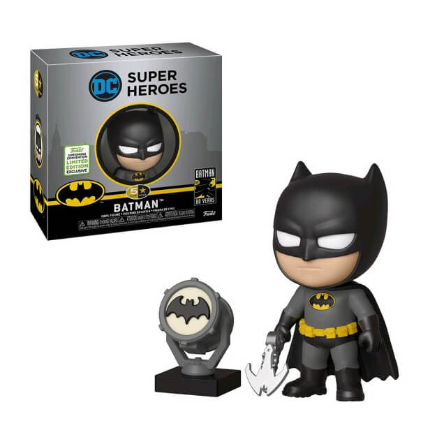 Batman - Figurine en vinyle 5 étoiles noire et jaune Exclusivité ECCC 2019