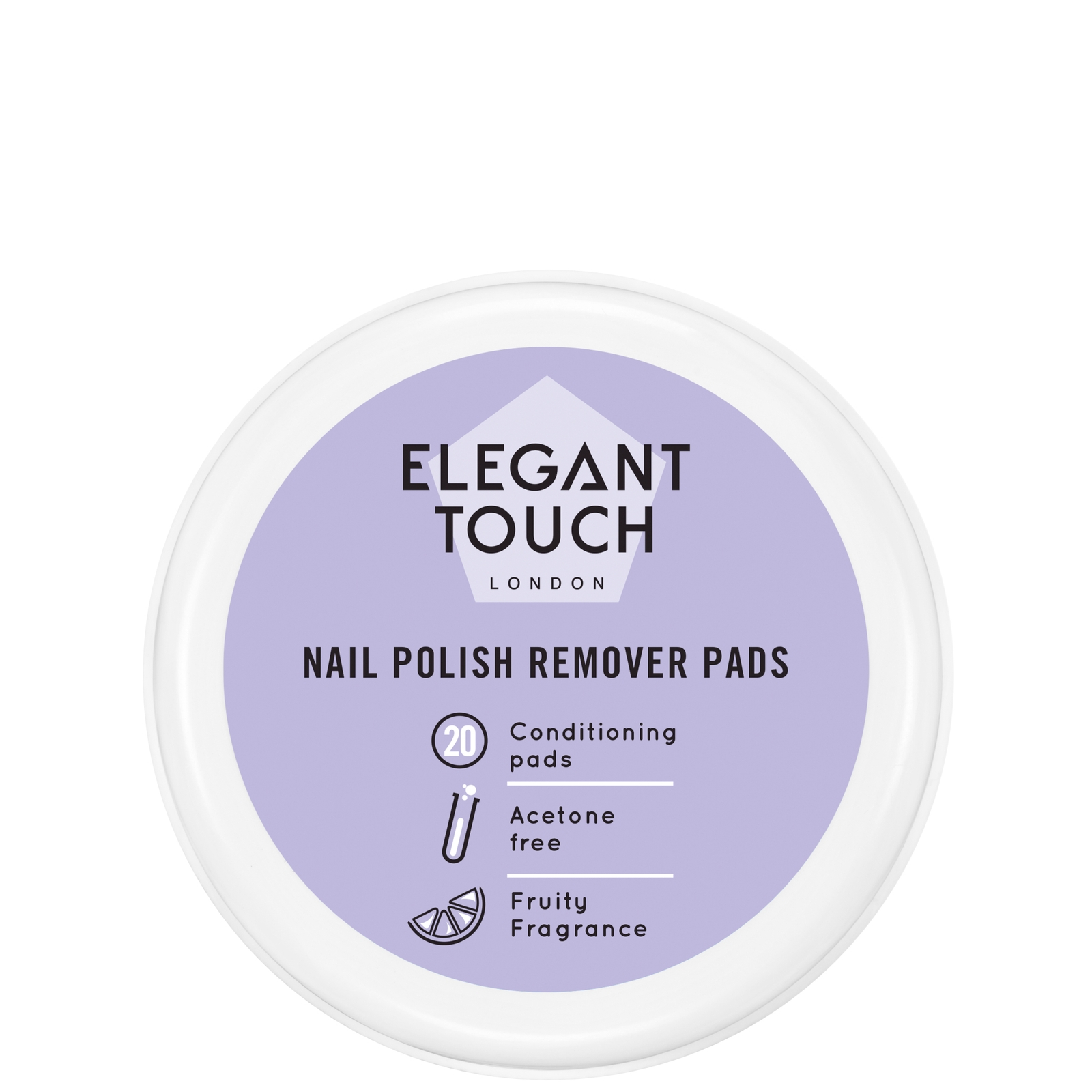 Image of Elegant Touch Nail Polish Remover Pads (20 Pads)