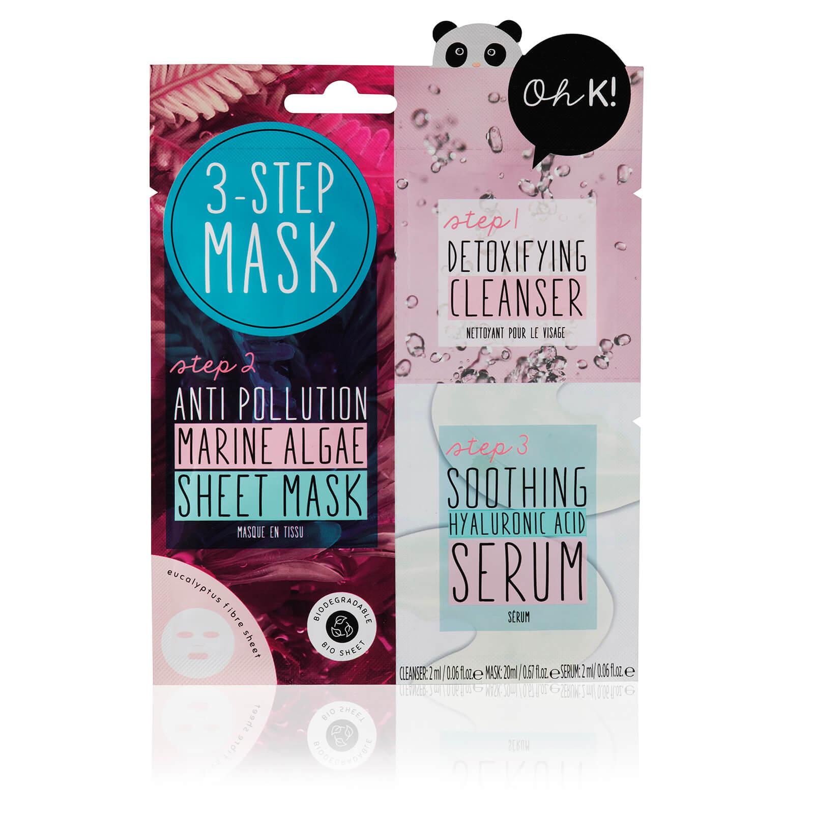 Oh K! 3-Step Anti-Pollution Marine Algae Sheet Mask 24ml