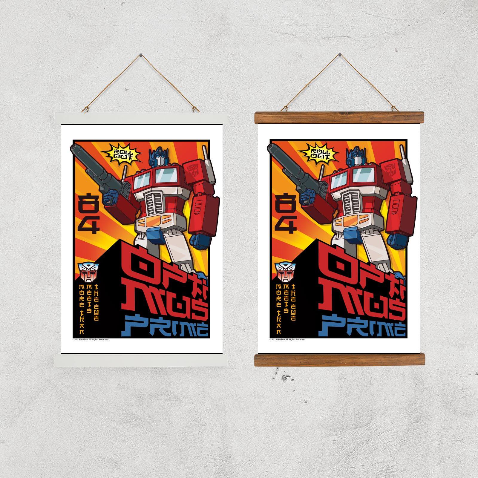 Transformers Roll Out Poster Art Print - A4 - Wooden Frame