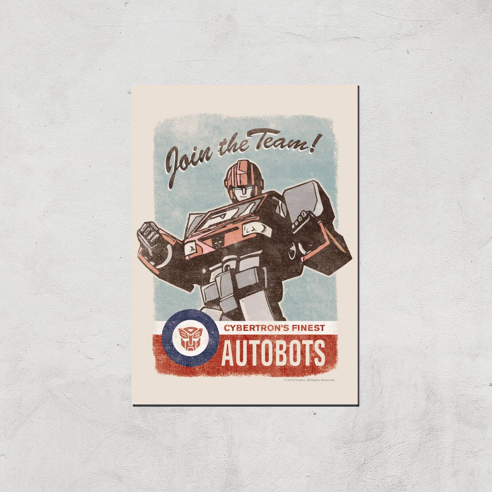 Transformers Join The Team Art Print - A4 - Print Only