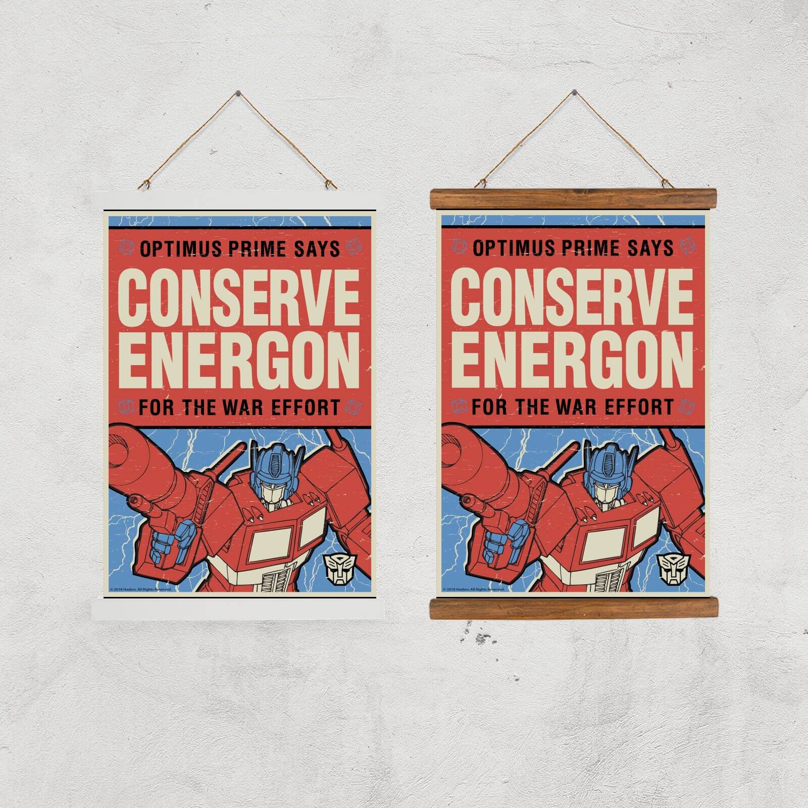 Transformers Conserve Energon Poster Art Print - A4 - Wooden Frame