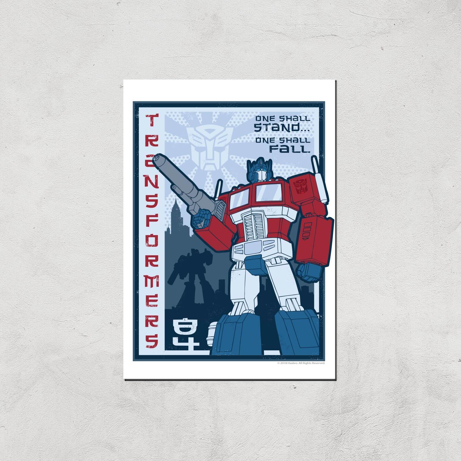 Transformers One Shall Stand Poster Art Print - A4 - Print Only