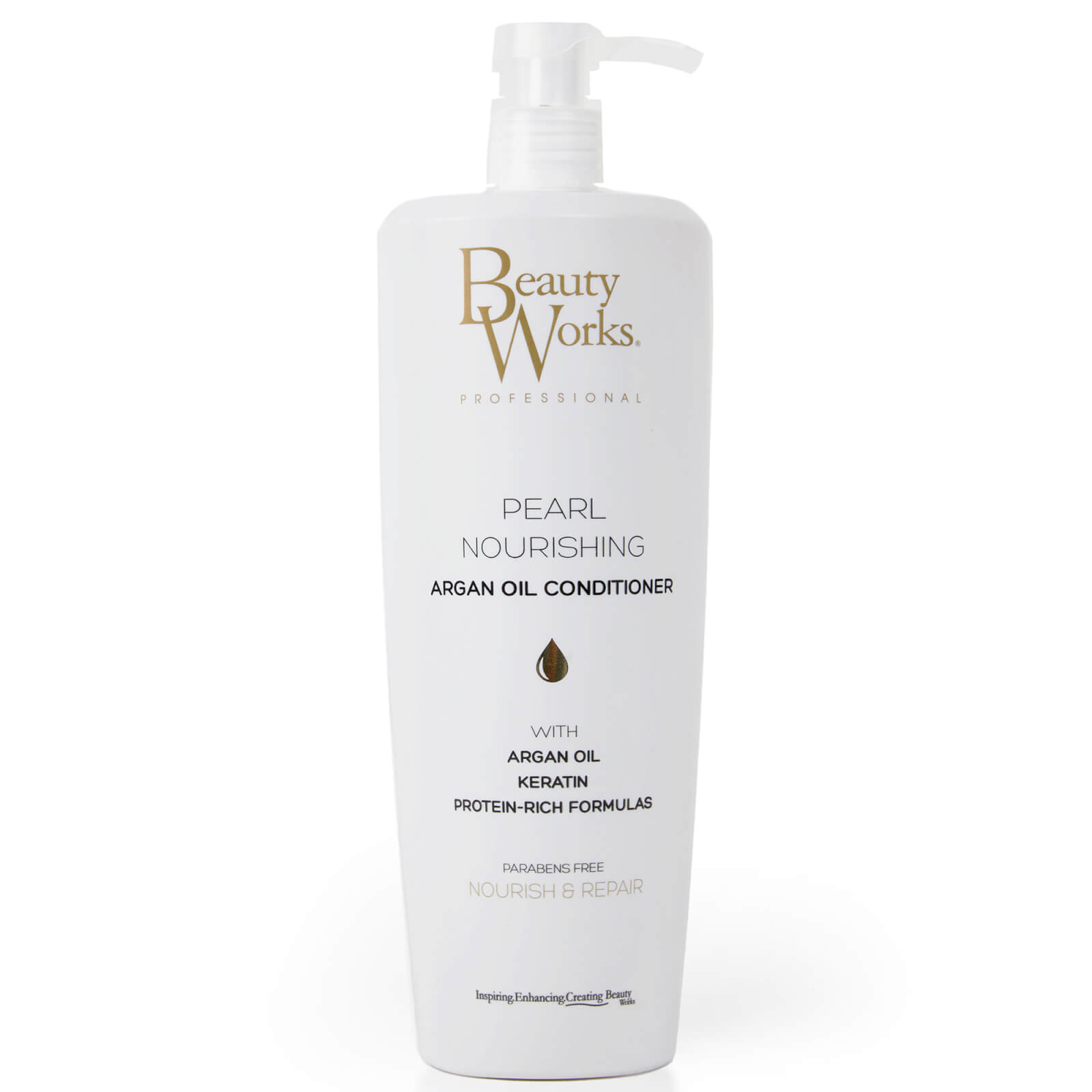 Image of Beauty Works Pearl Nourishing Argan Oil Conditioner 1 Litre