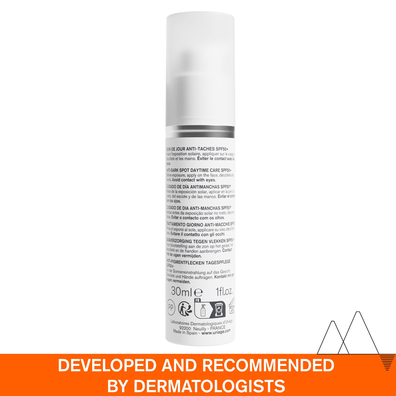 Uriage Dépiderm Anti-Brown Spot Daytime Care SPF50+ 30ml
