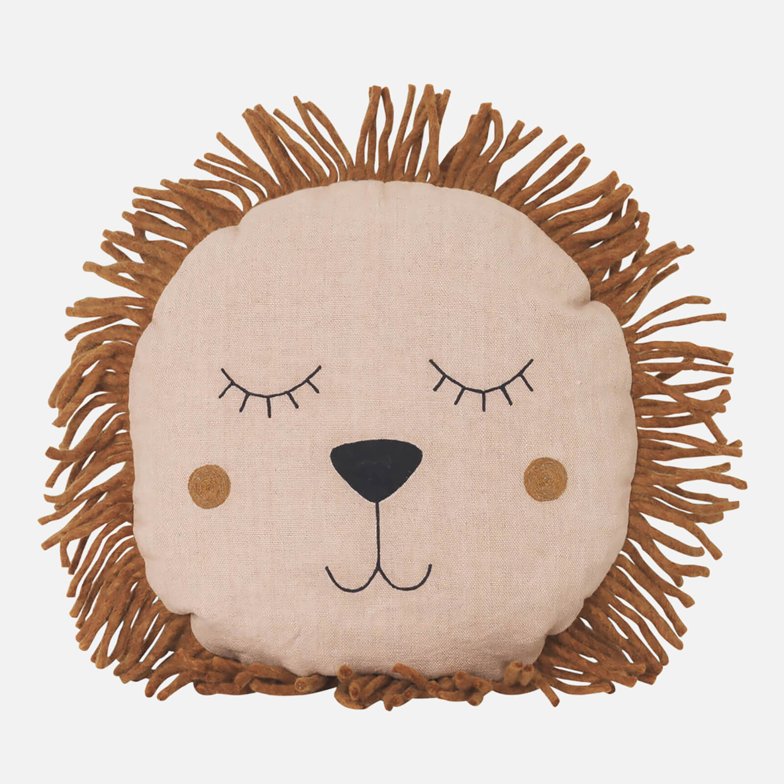 Ferm Living Safari Lion Cushion - Natural