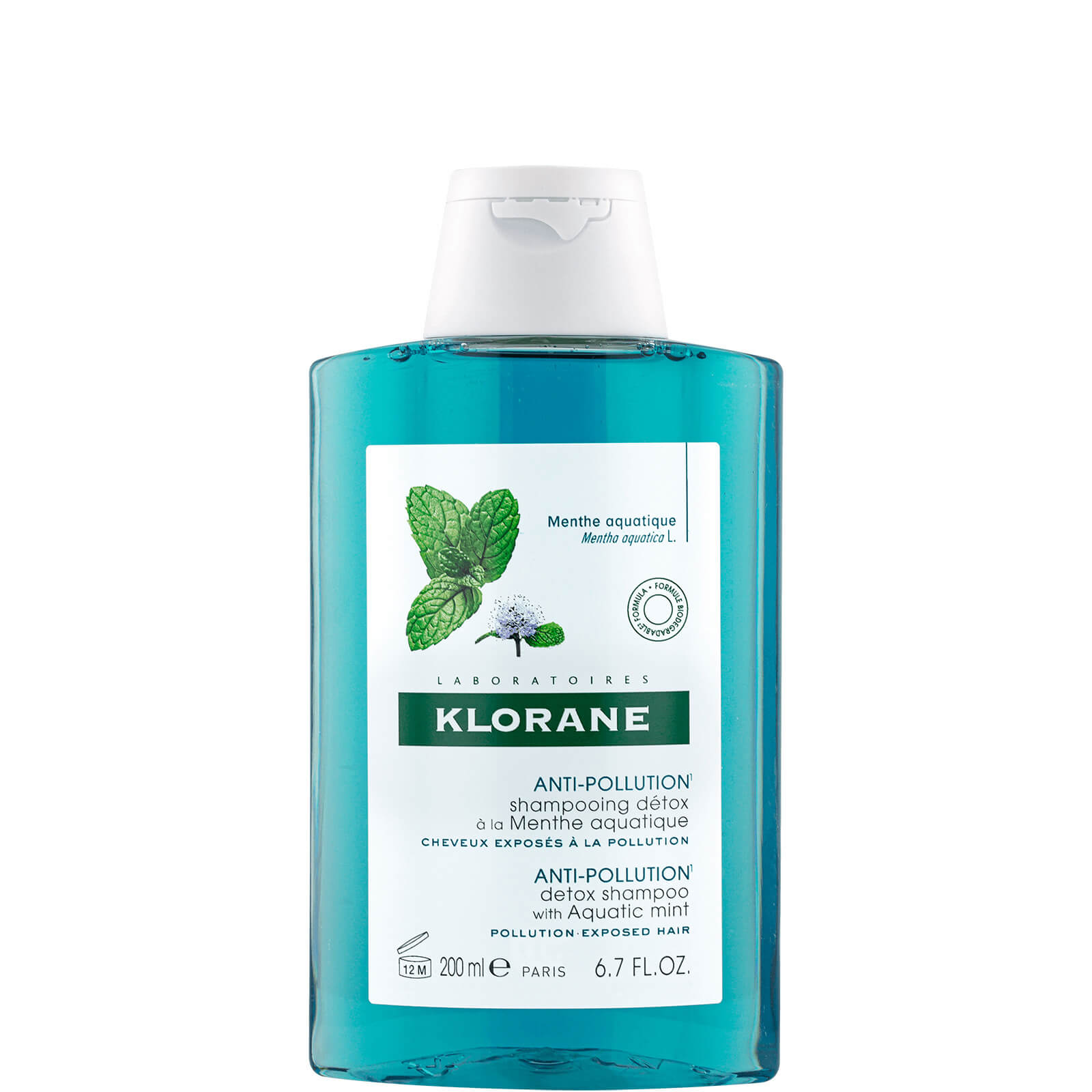 

KLORANE Detox Shampoo with Organic Aquatic Mint for Pollution-Exposed Hair 200ml