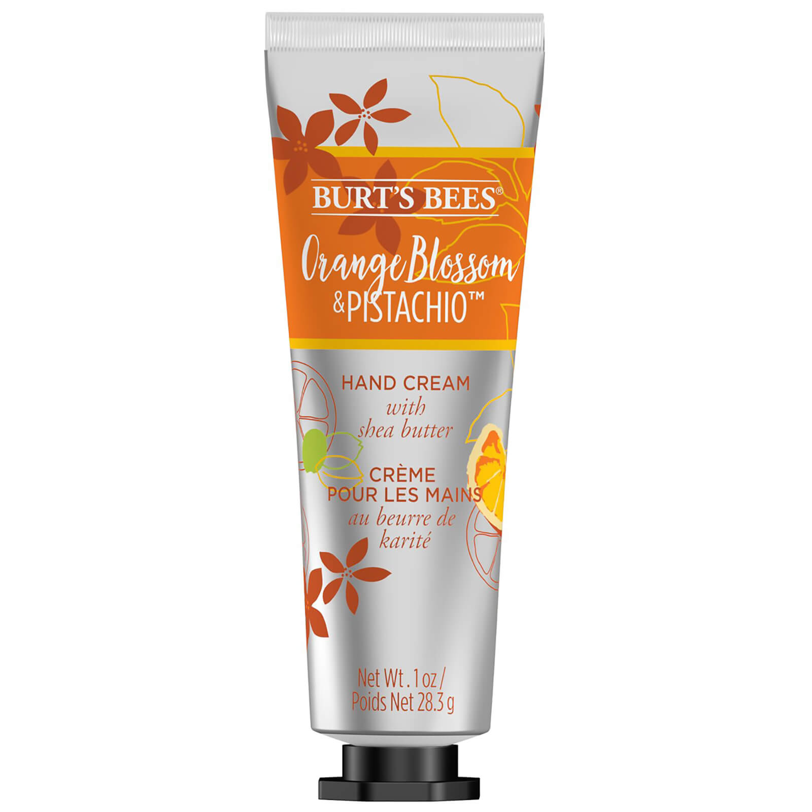 Image of Burt's Bees Hand Cream with Shea Butter, Orange Blossom and Pistachio 28.3g