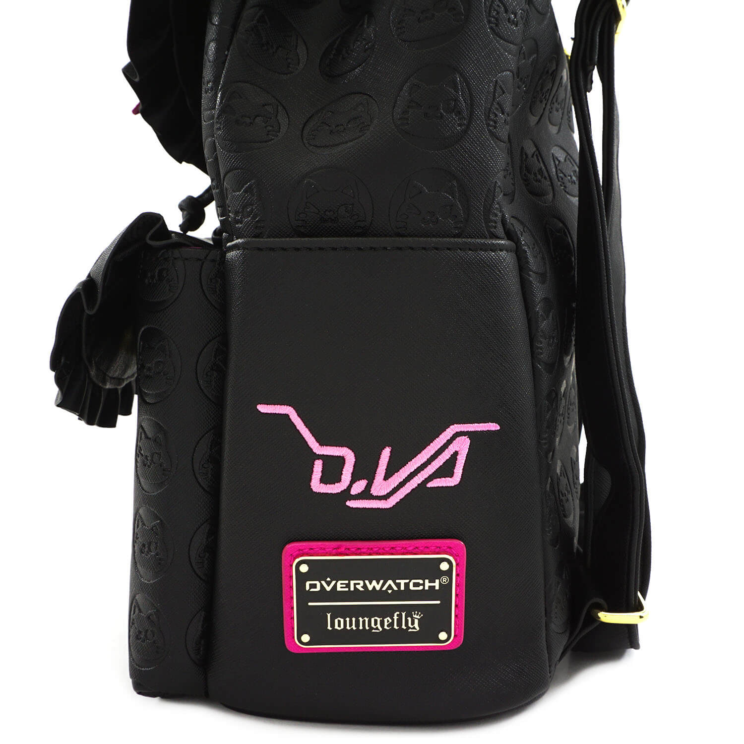 Loungefly Overwatch Faux Leather Drawstring Mini Backpack