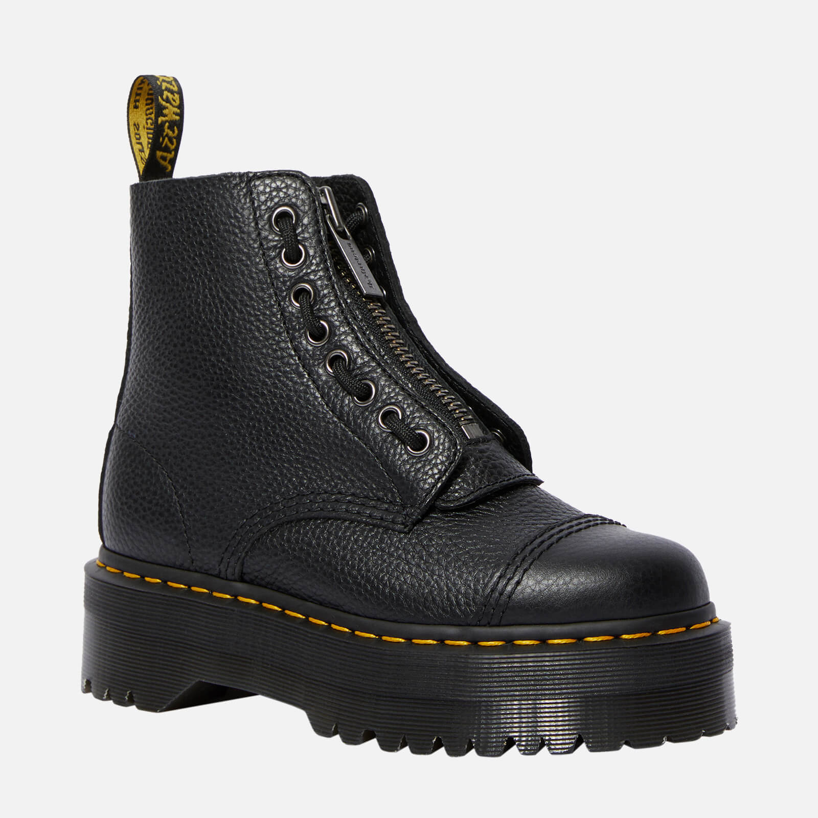 Dr. Martens Women's Sinclair Leather Zip Front Boots - Black - UK 4
