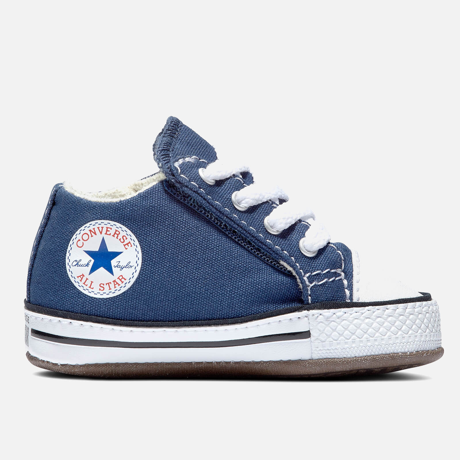 Image of Converse Babys' Chuck Taylor All Star Cribster Soft Trainers - Navy - UK 4 Baby