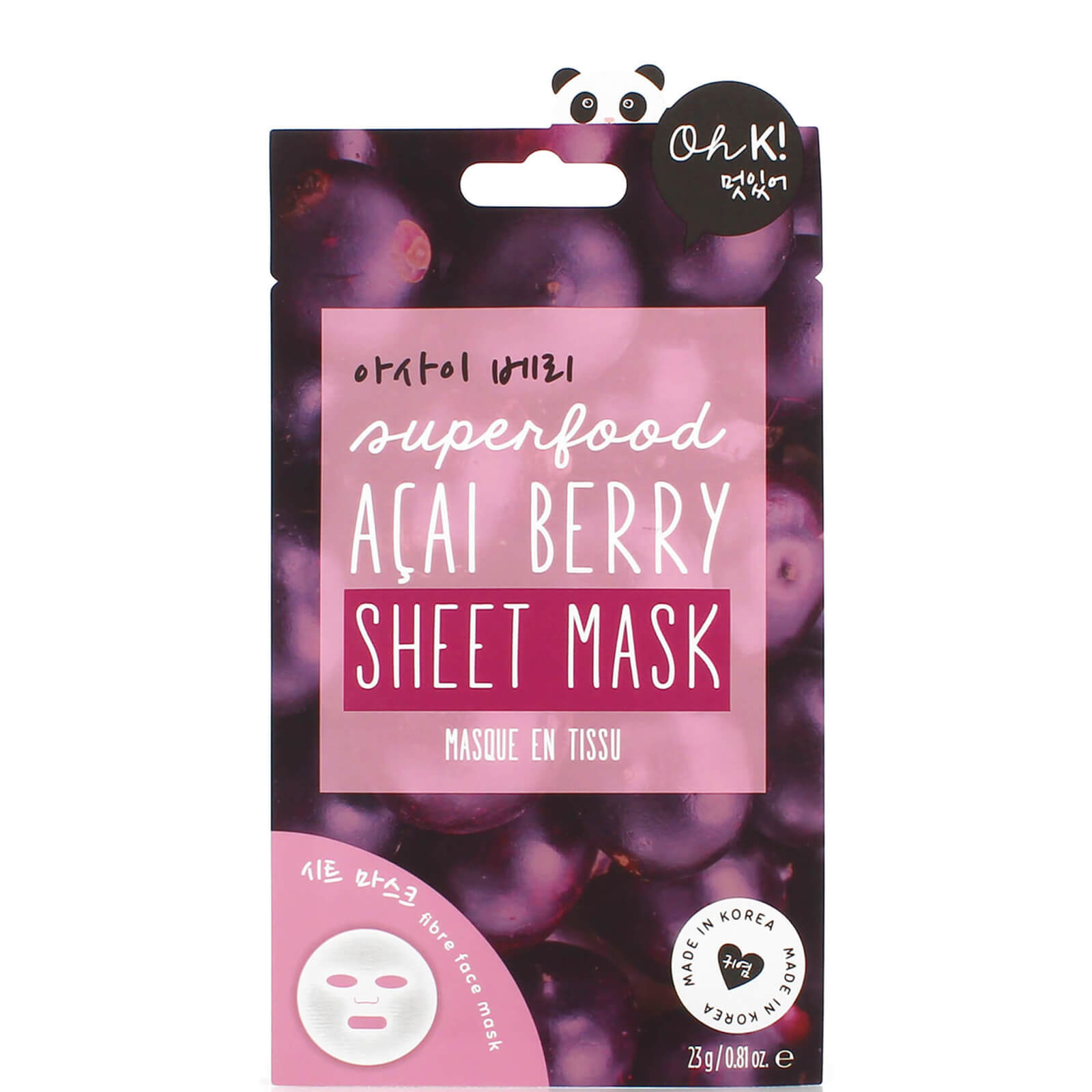 

Oh K! Acai Sheet Mask 23g