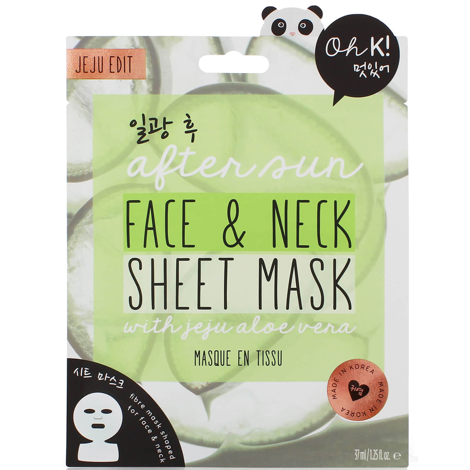 

Oh K! After Sun Aloe Sheet Face and Neck Mask 37ml