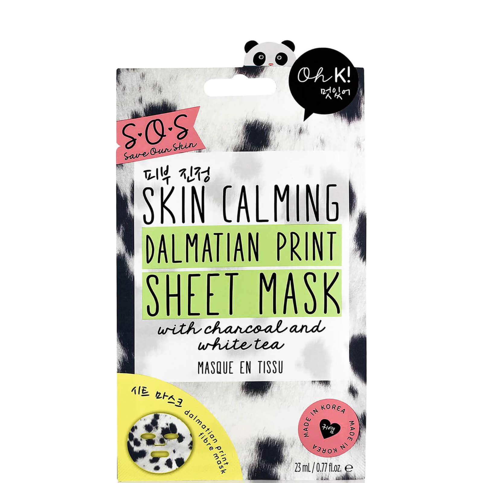 

Oh K! SOS Printed Dalmation Calming Print Sheet Mask 23ml
